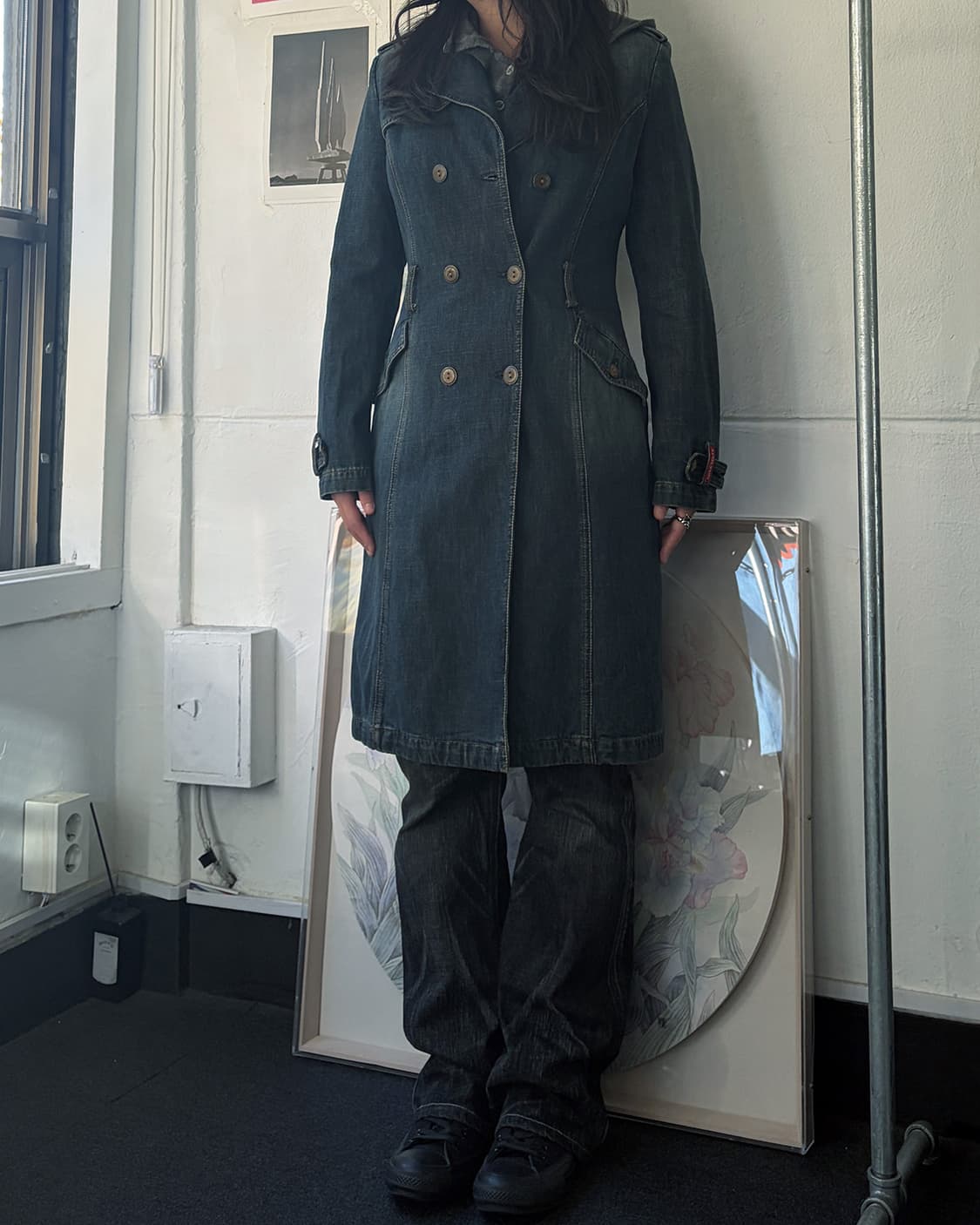 미스식스티 데님 트렌치 코트 상품이미지2