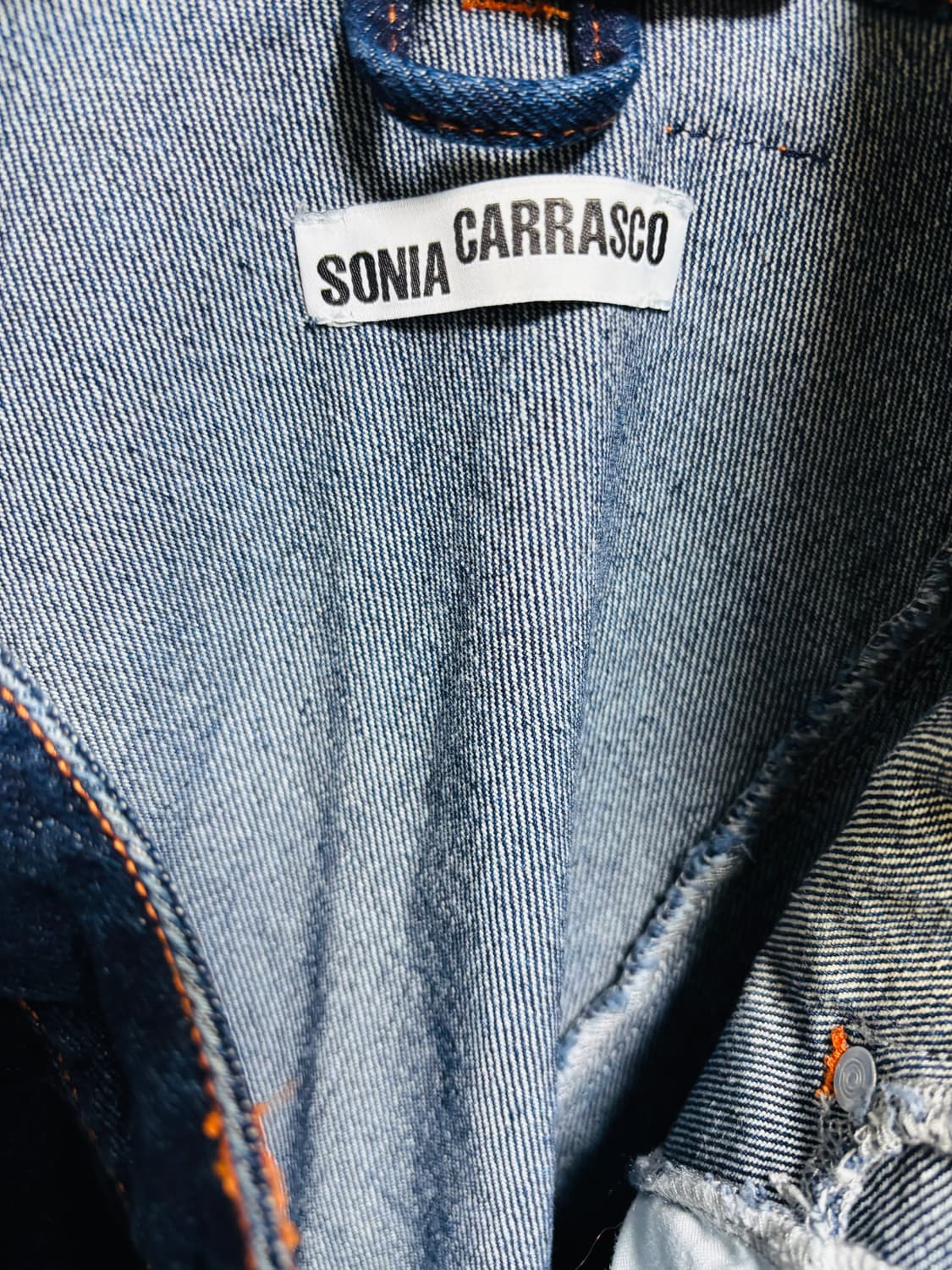 (디자이너 : 소냐 카라스코) 버튼 데님 플레어 롱 스커트 상품이미지4