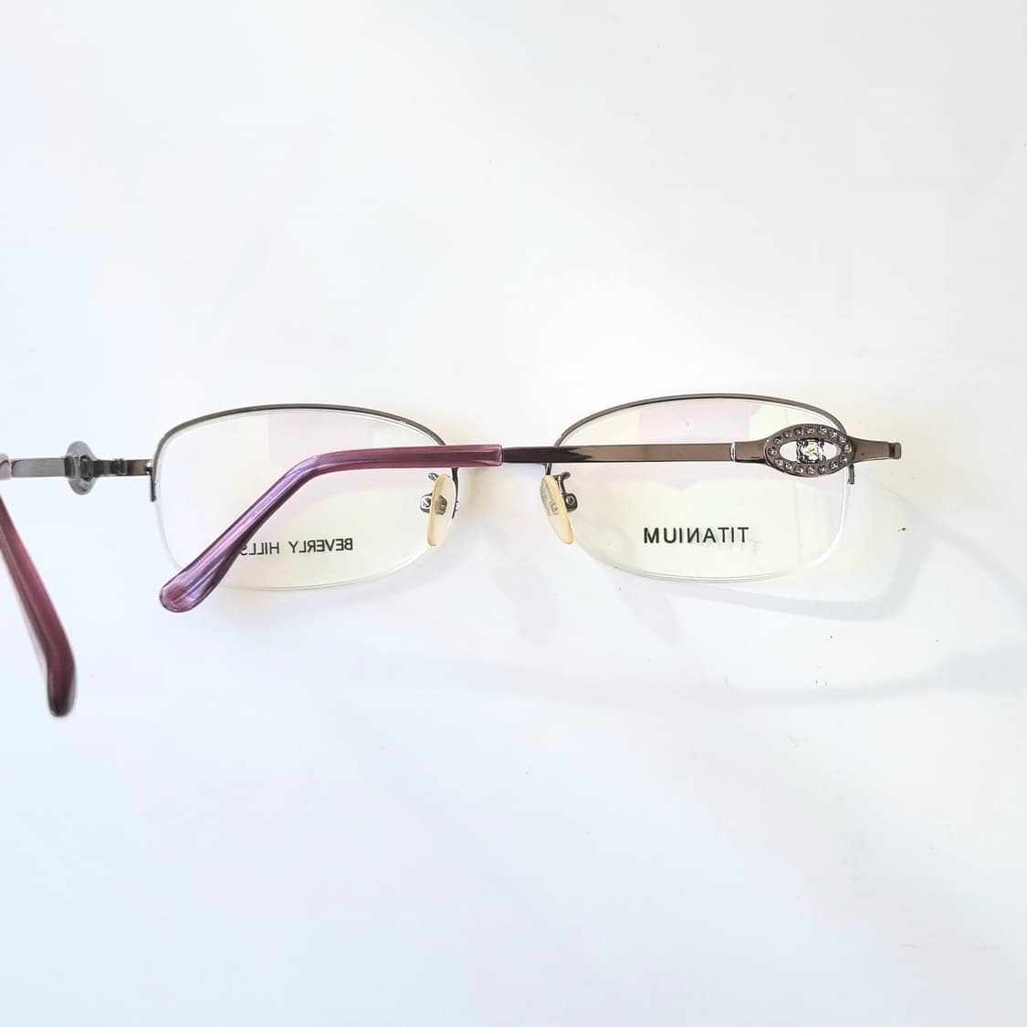 데드스탁 Beverly Hills 메이드 인 이태리 반무테 안경테 상품이미지8