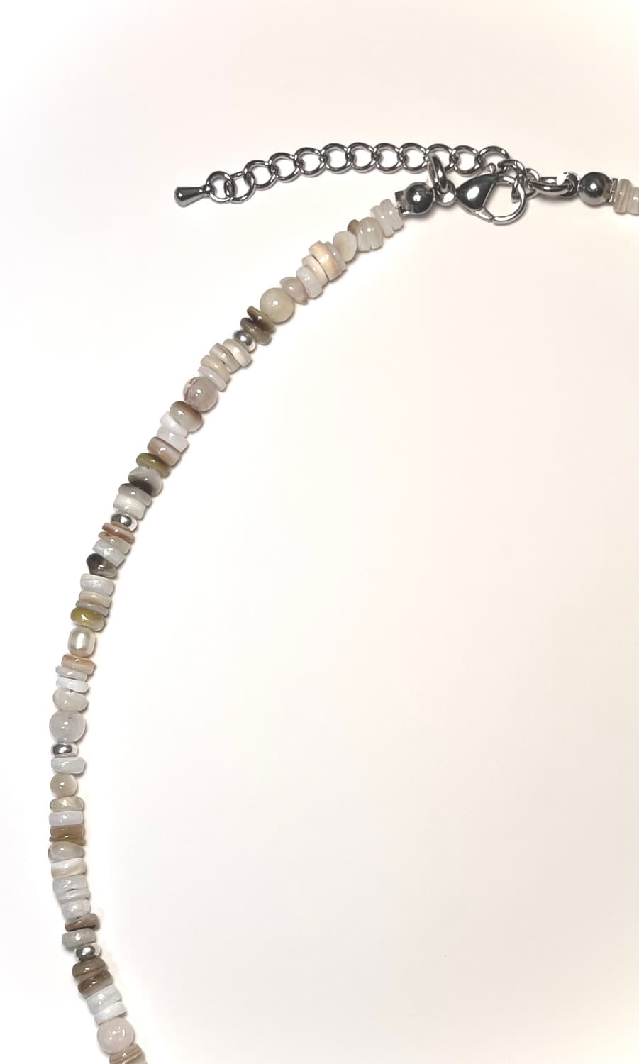 🤍화이트자개비즈 목걸이🤍 상품이미지2