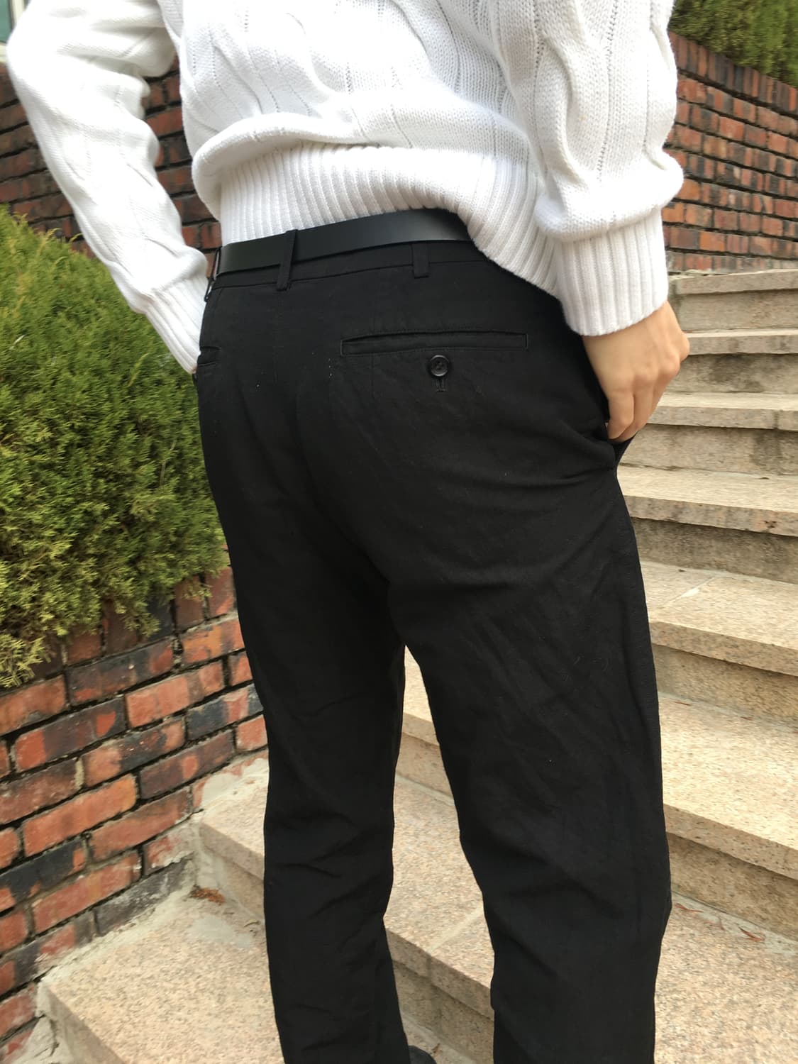 꼼데가르송 옴므 블랙  트라우저 상품이미지4