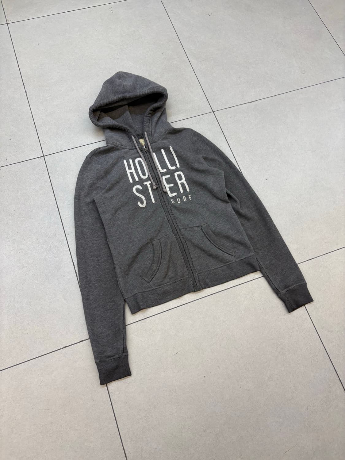 홀리스터 그레이 후드집업  상품이미지2