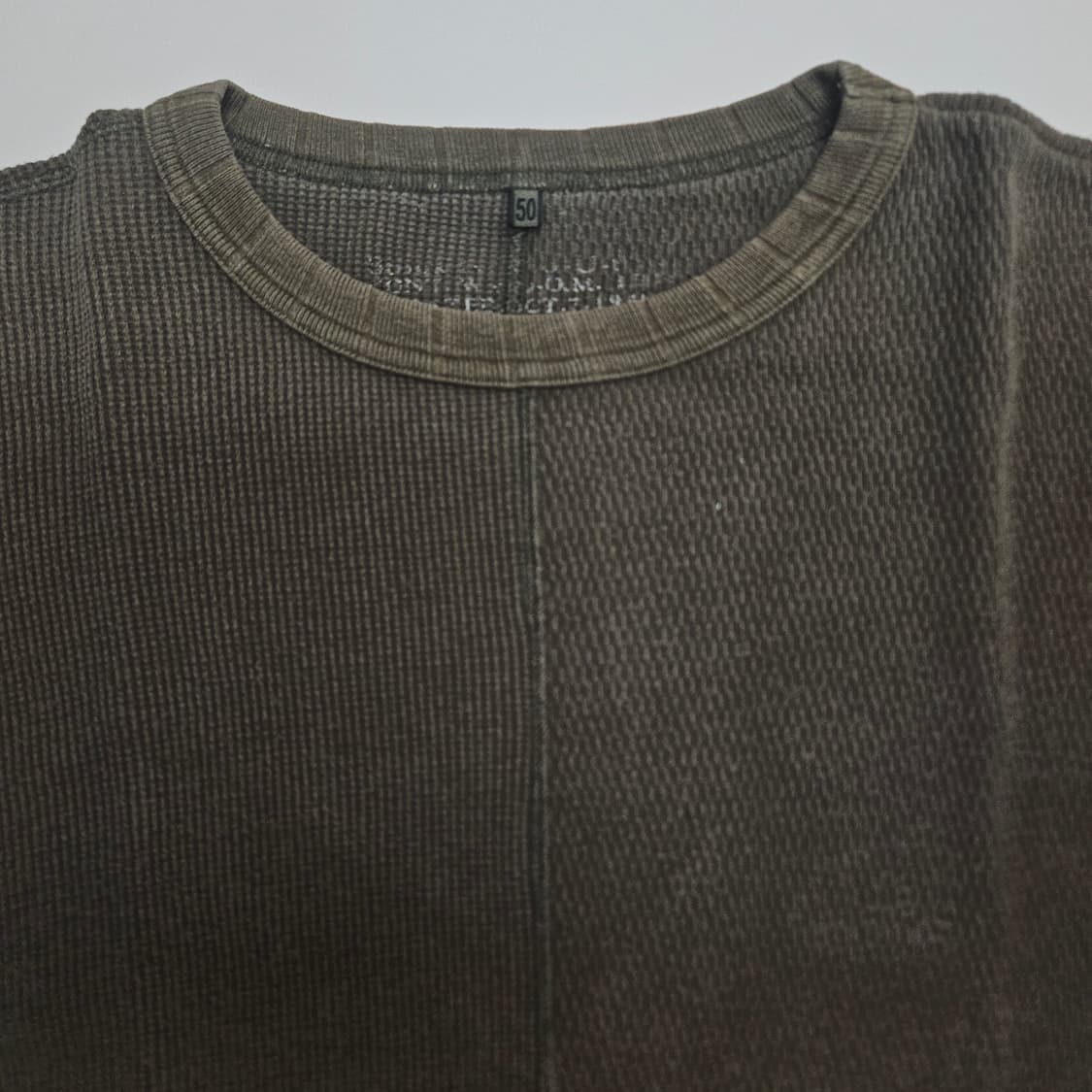 (무료배송) 나이젤카본 비대칭 와플믹스 롱슬리브 / 올리브 / 50사이즈 상품이미지4