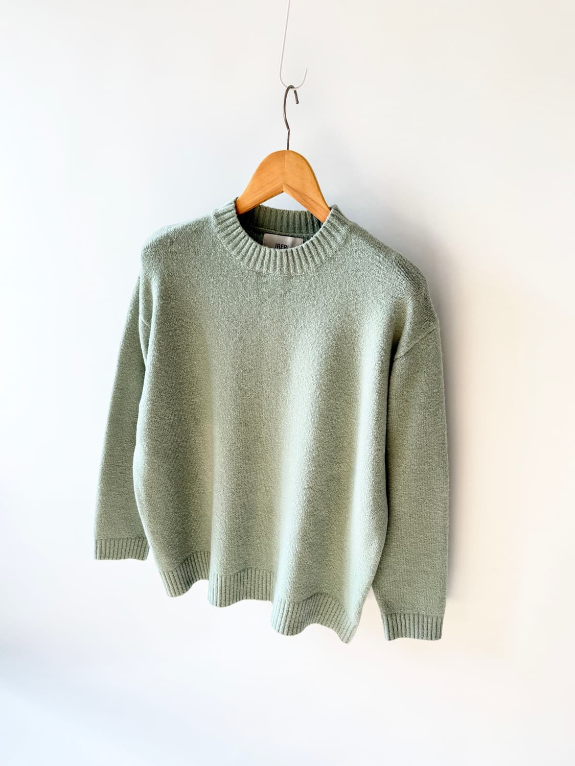 메리노울 알파카 블랜딩 펄 라운드 니트 상품이미지2