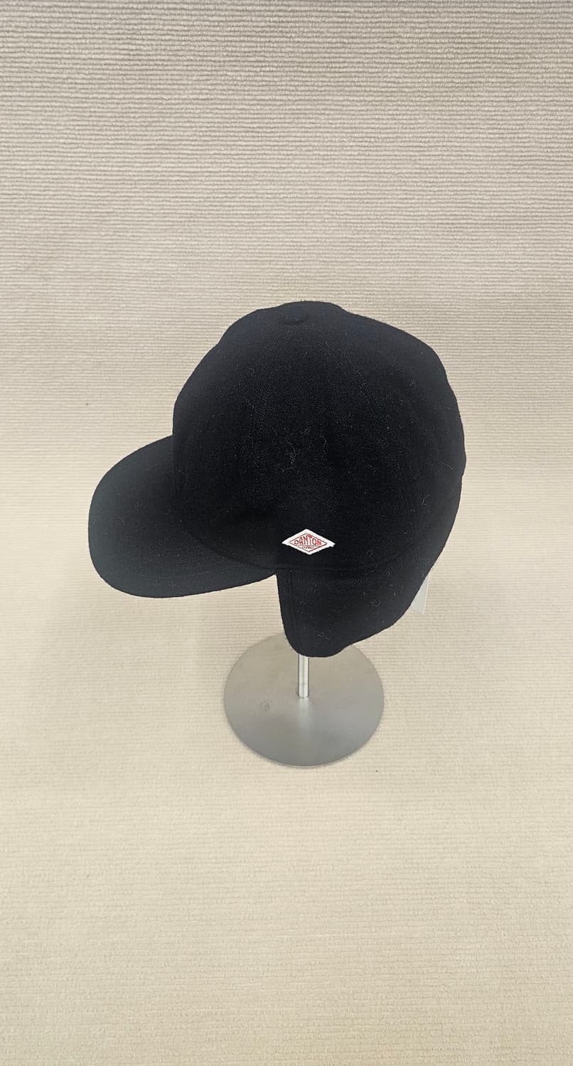 단톤 울 에타민 보아 6패널 캡 - 블랙 상품이미지1