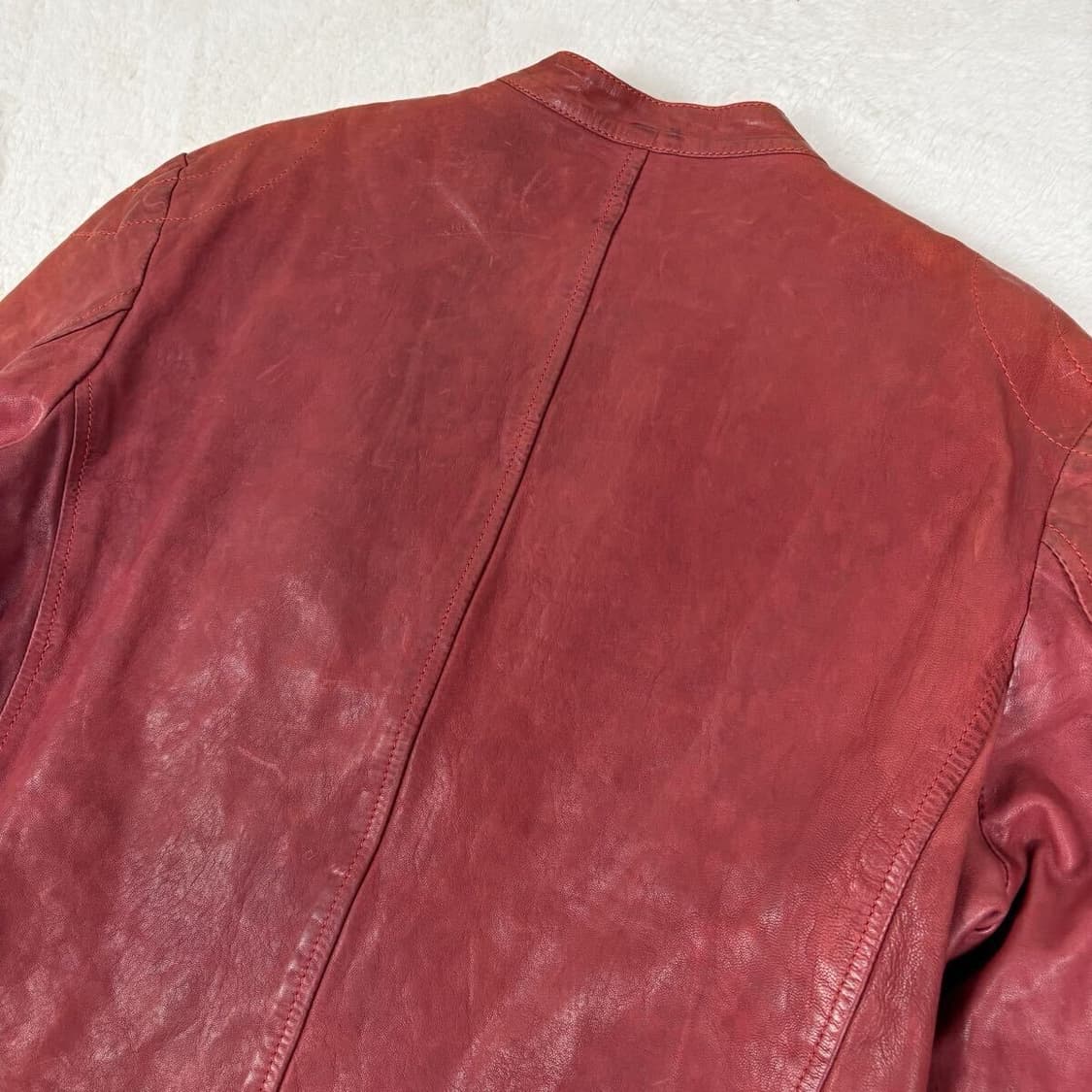 [52] ITALY 레드 양가죽 자켓 상품이미지7