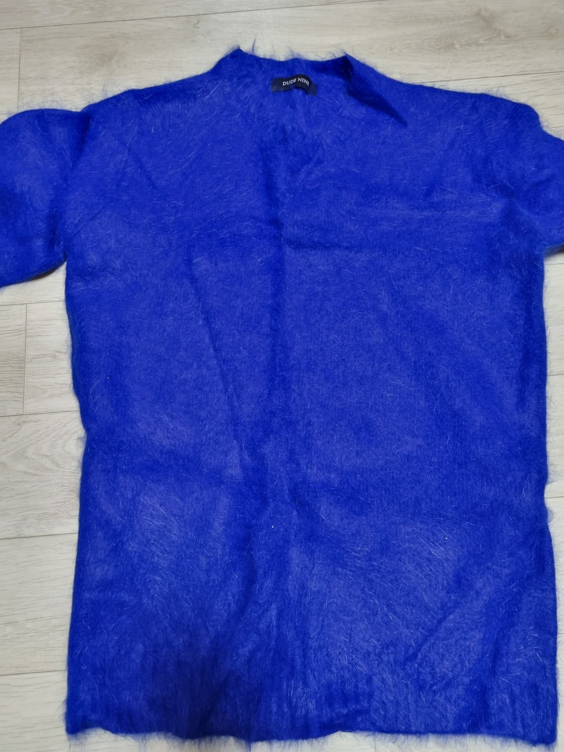 듀드나인 앙고라 니트 코발트블루 s 상품이미지1