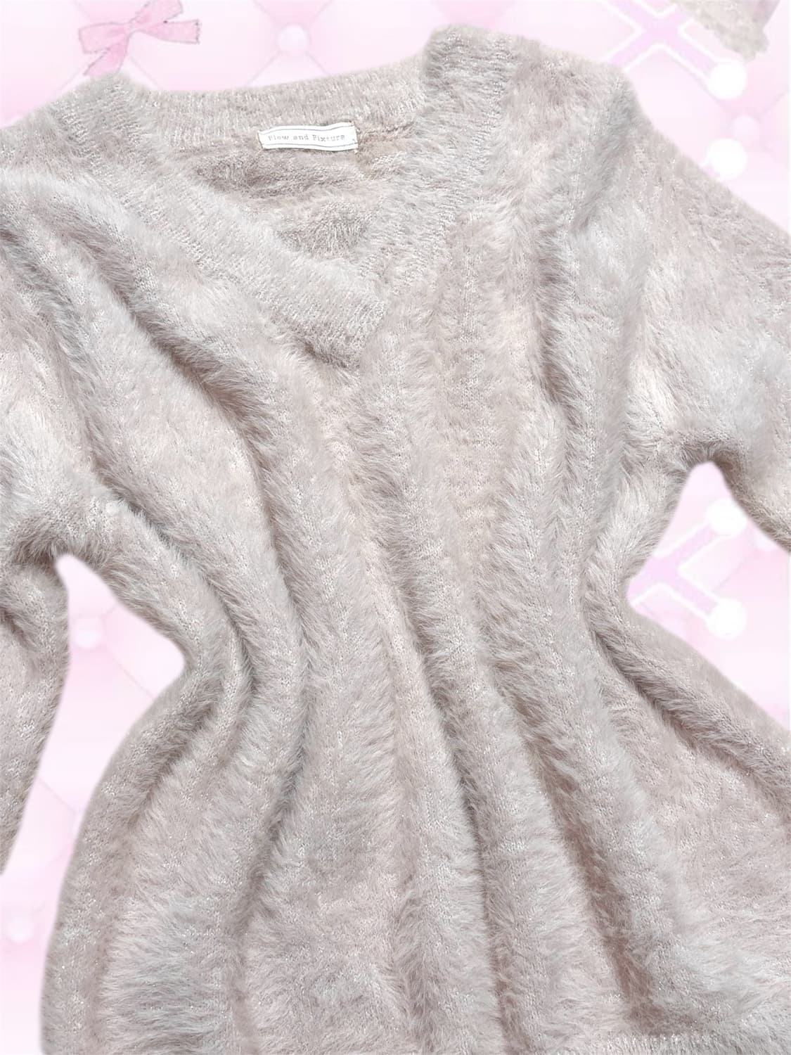 히메갸루 딸기우유 니트 빈티지 모리걸 페어리 리즈리사 엑시즈팜 라떼갸루 상품이미지2