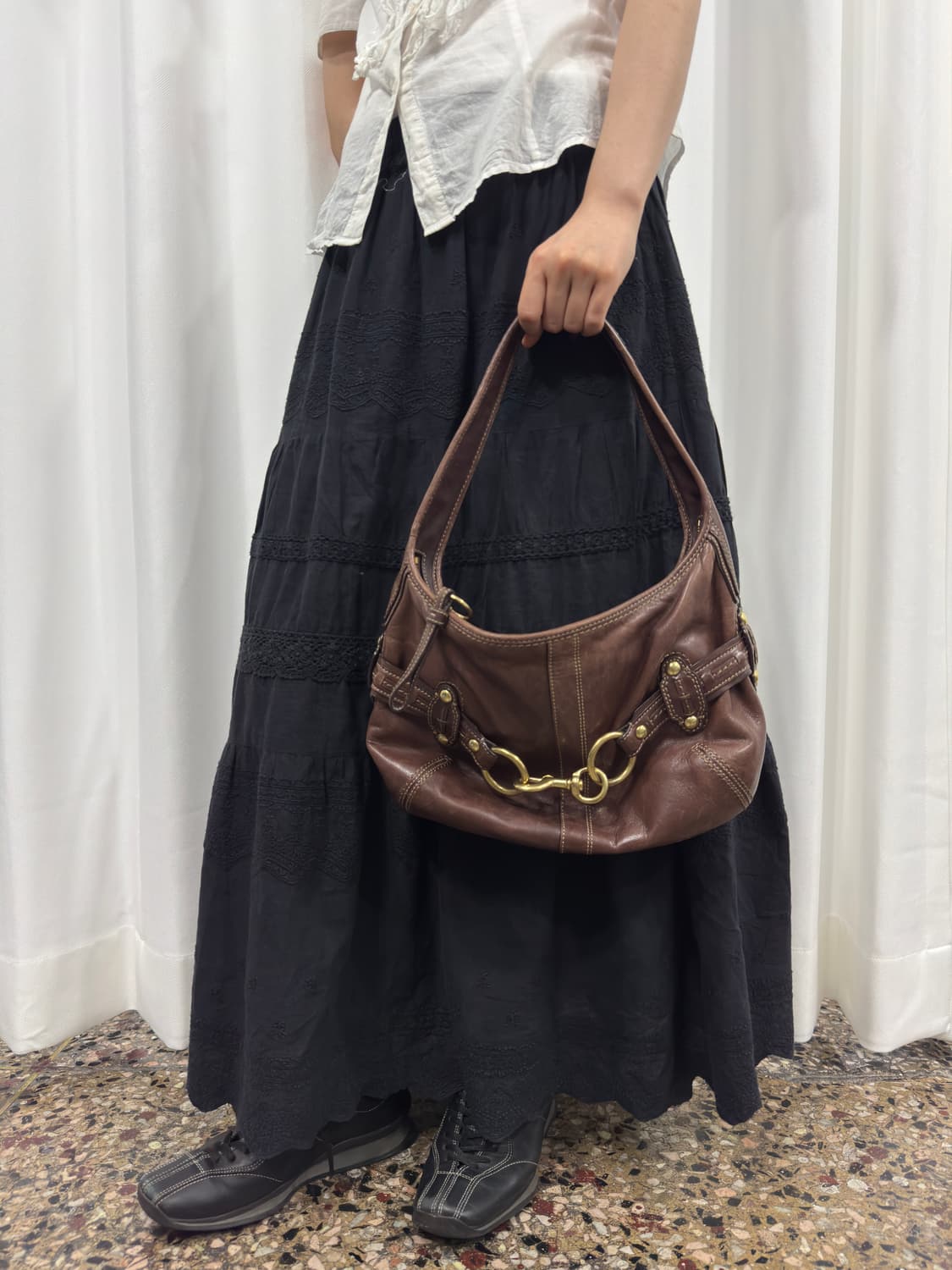 coach leather hobo hand bag 상품이미지5