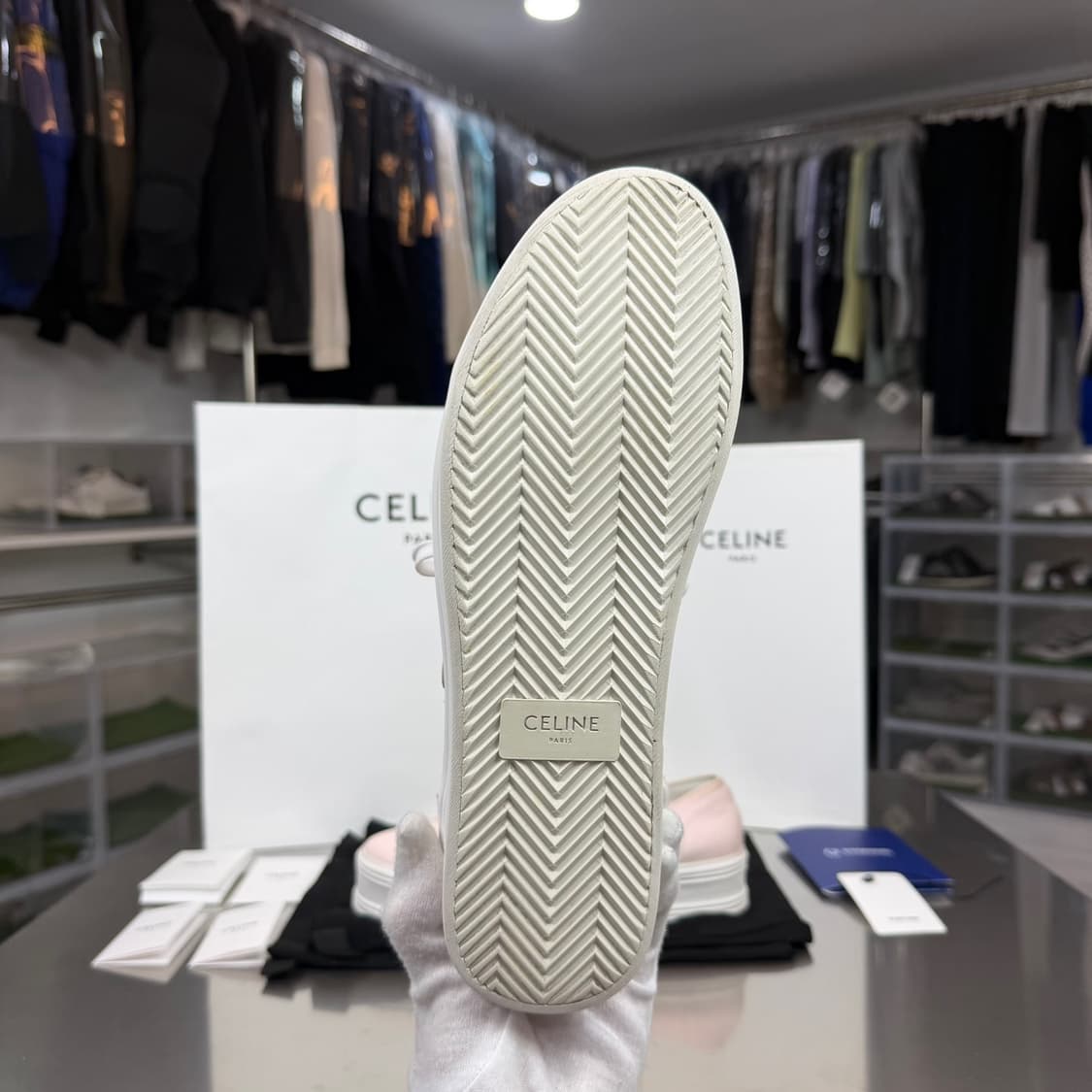 [리오브] 셀린느 제인 트리오페 레이스업 로우 스니커즈 상품이미지3