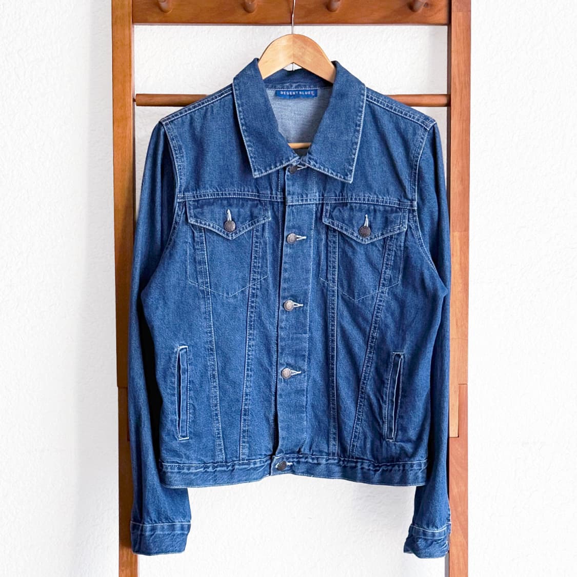 리본 자수 데님 자켓 상품이미지2