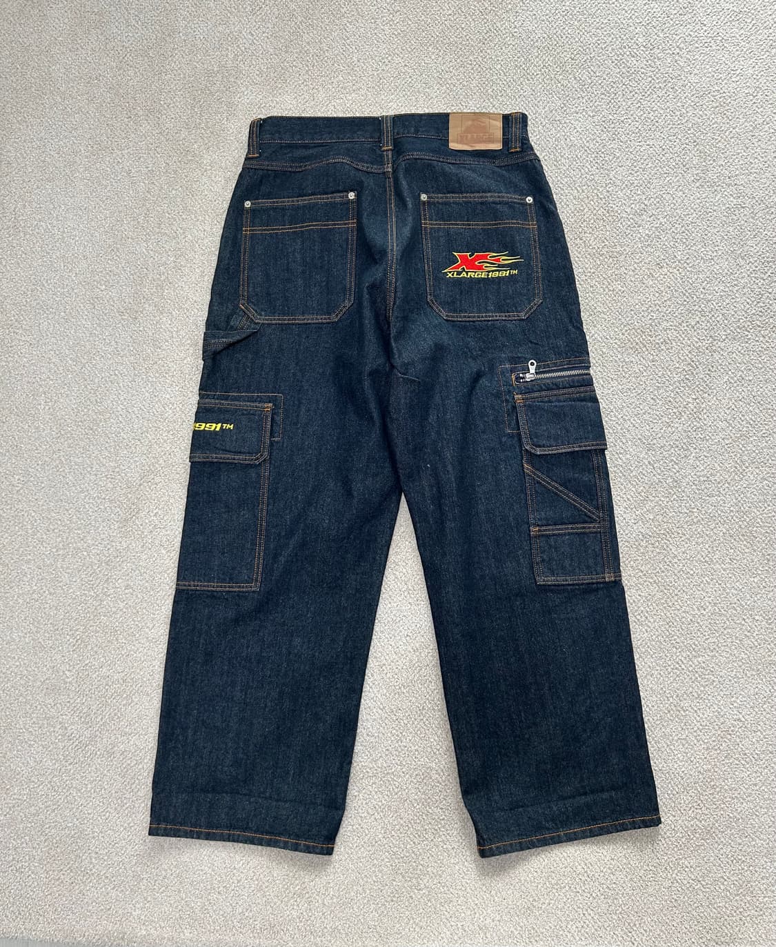 엑스라지 [34] 카고 와이드 청바지  상품이미지1