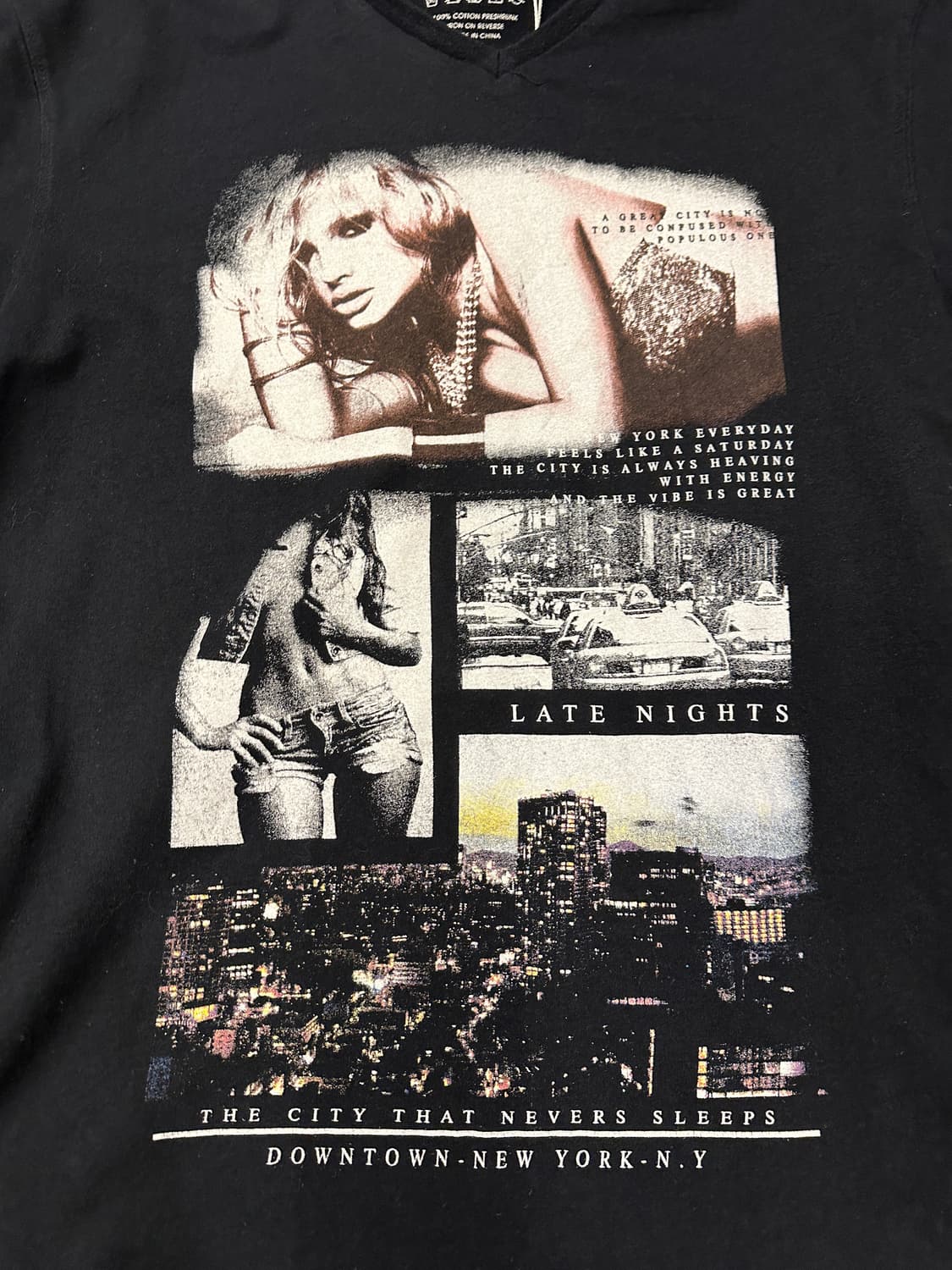 Vintage CONNOR 뉴욕 빈티지 프린팅 반팔티 M 상품이미지3