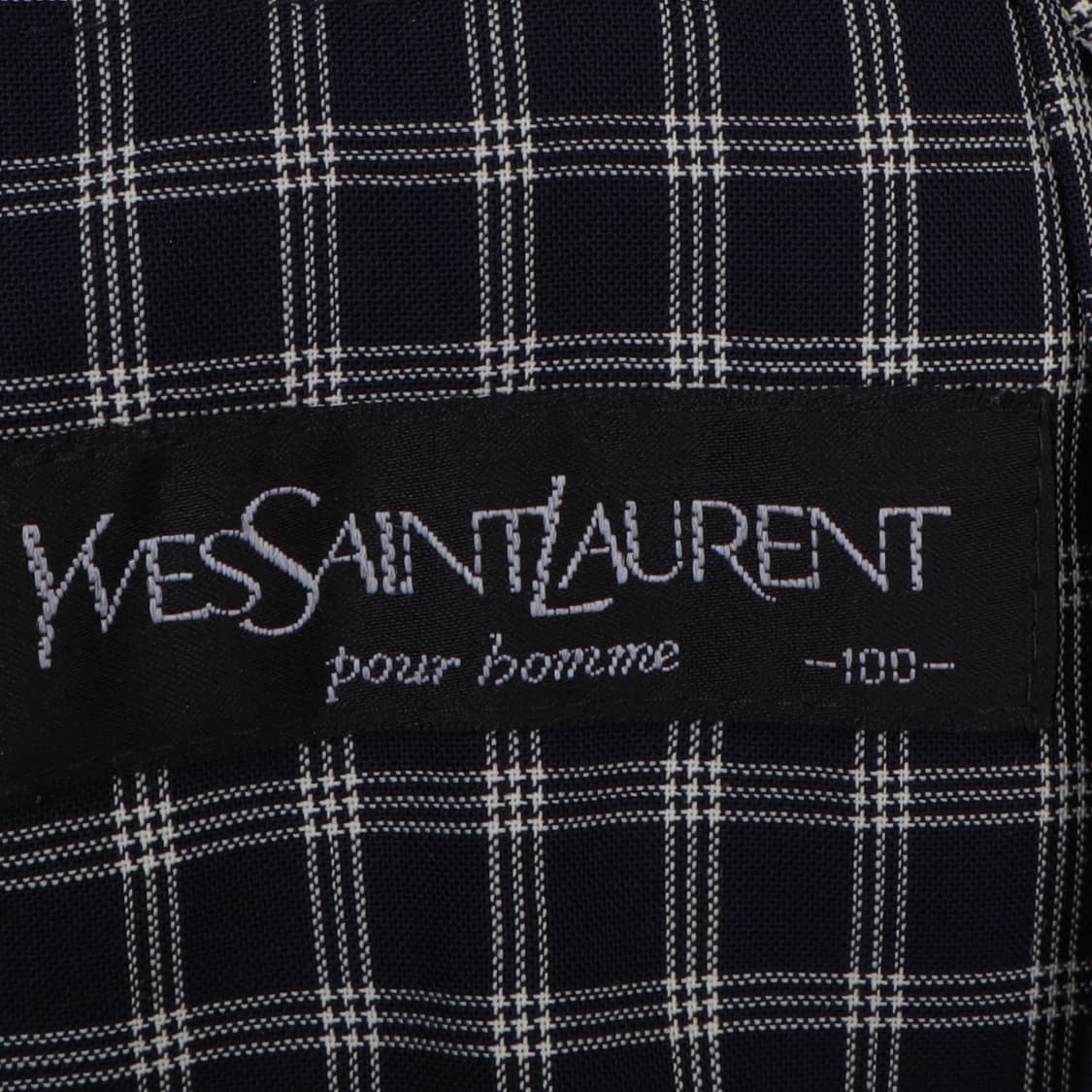 입생로랑 뿌르 옴므 체크 블루종 자켓 상품이미지8