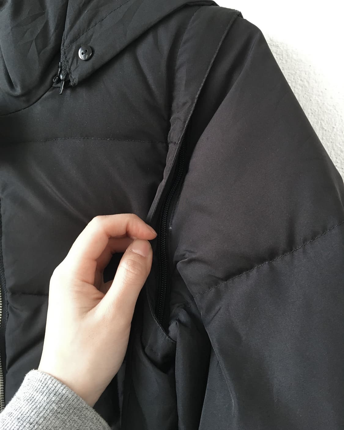 Fake fur hood transform jumper 상품이미지6