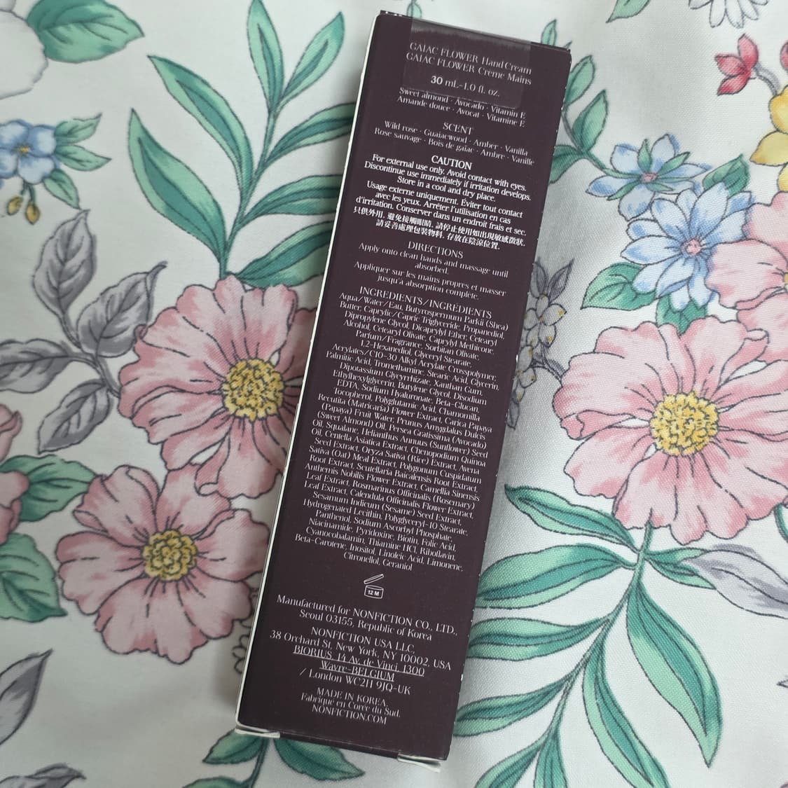 논픽션 가이악 플라워 핸드크림 30ml 미개봉 새상품 상품이미지3