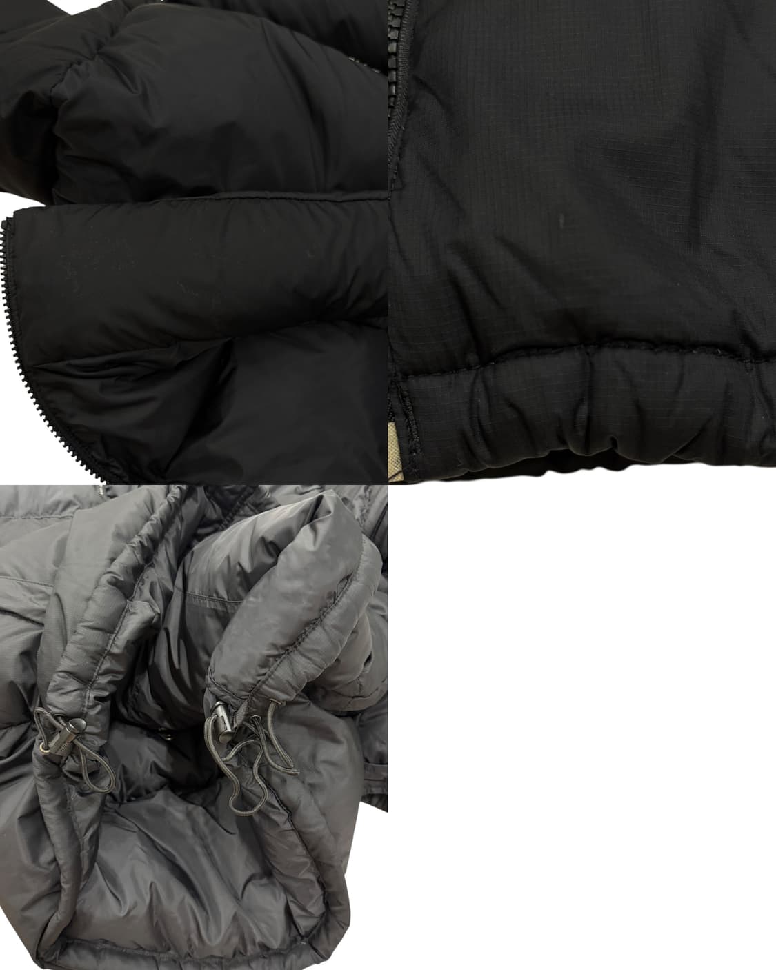 노스페이스 빈티지 구형 무광 눕시700 숏패딩 블랙 2XL 110 상품이미지10