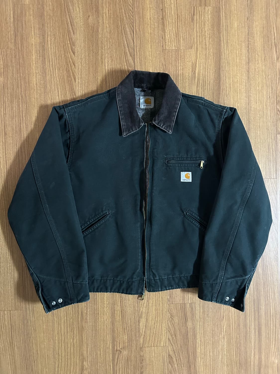 빈티지 칼하트 디트로이트 자켓 블랙 상품이미지2