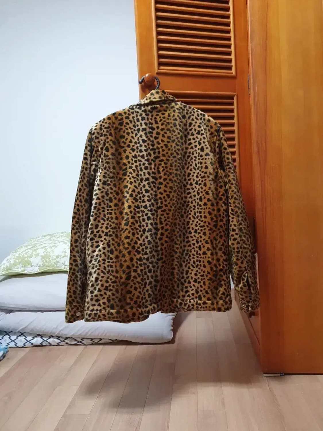 세인트페인 레오파드 싱글 집업 퀼팅 자켓 상품이미지5