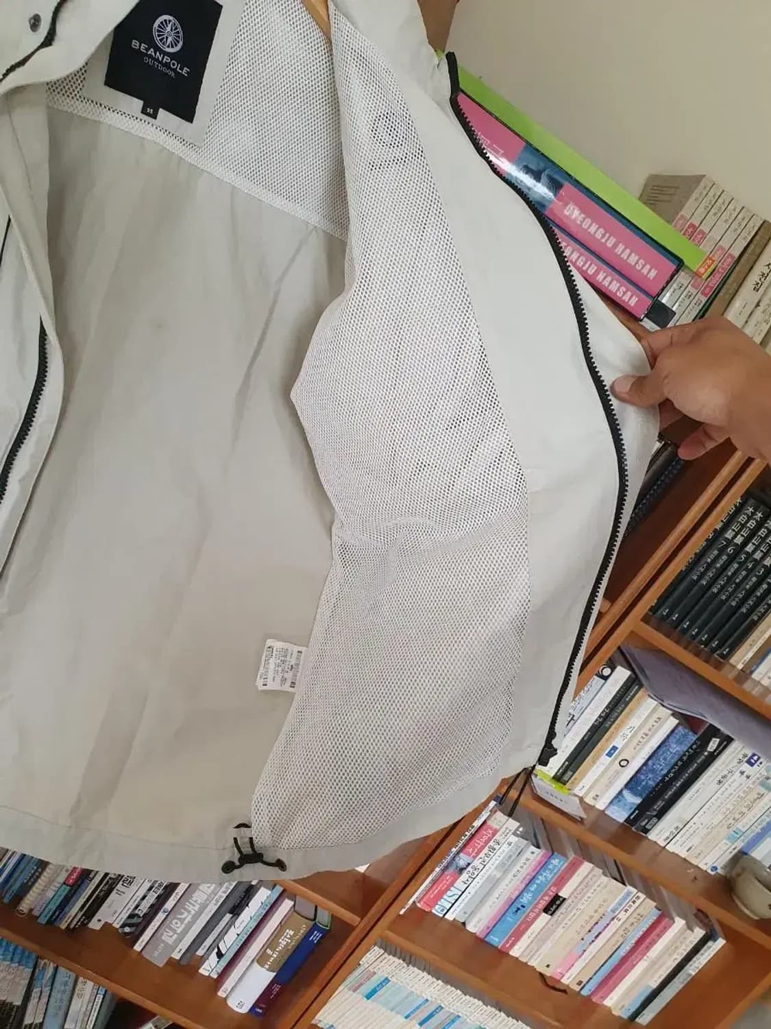 거의새상품 빈폴 정품 집업 멀티포켓 오프화이트 야상자켓 95 상품이미지5