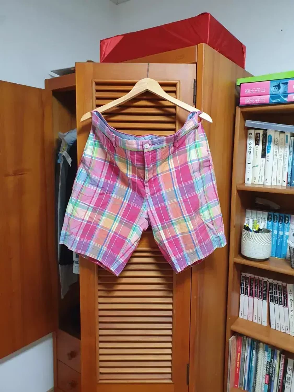 여름 끝판왕 폴로 신형 택 거의새상품 폴로 인디안 마드라스 반바지 36 상품이미지1