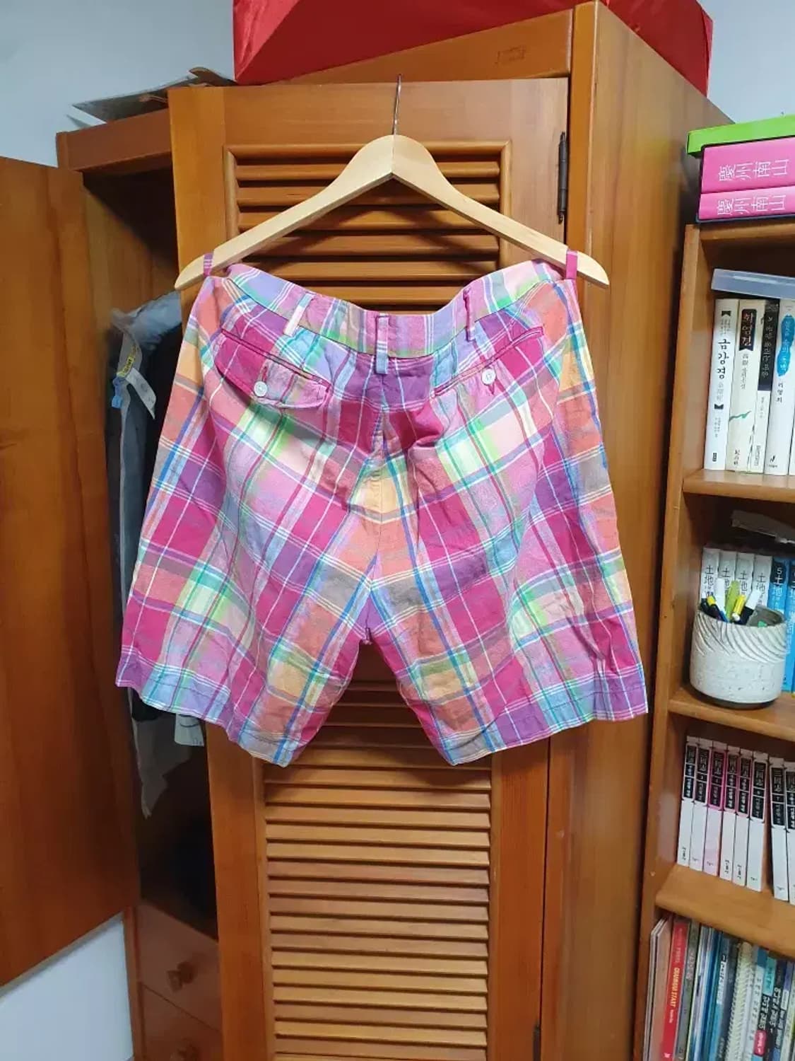 여름 끝판왕 폴로 신형 택 거의새상품 폴로 인디안 마드라스 반바지 36 상품이미지6