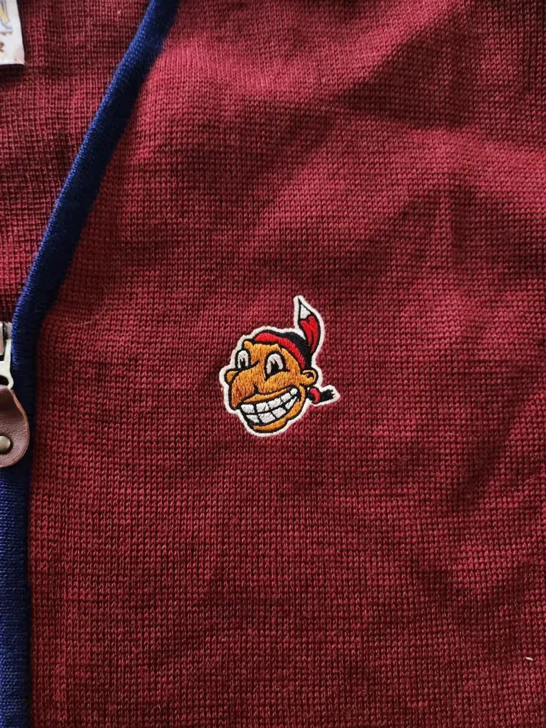 ㅇ175/80정핏 스타터 인디안로고 빈티지 집업 저지 상품이미지3