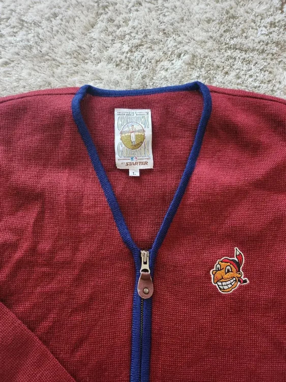 ㅇ175/80정핏 스타터 인디안로고 빈티지 집업 저지 상품이미지4