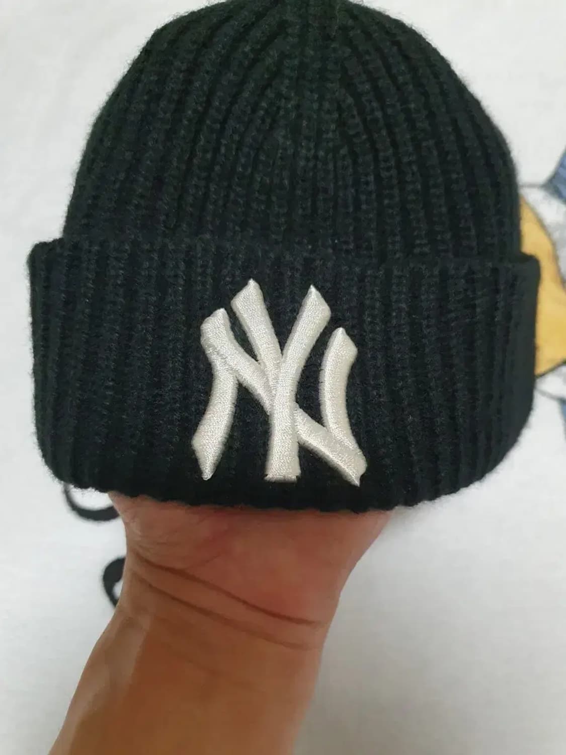 ㅇ거의새상품 MLB 엠엘비 뉴욕 양키즈 로고 골지 비니 상품이미지3