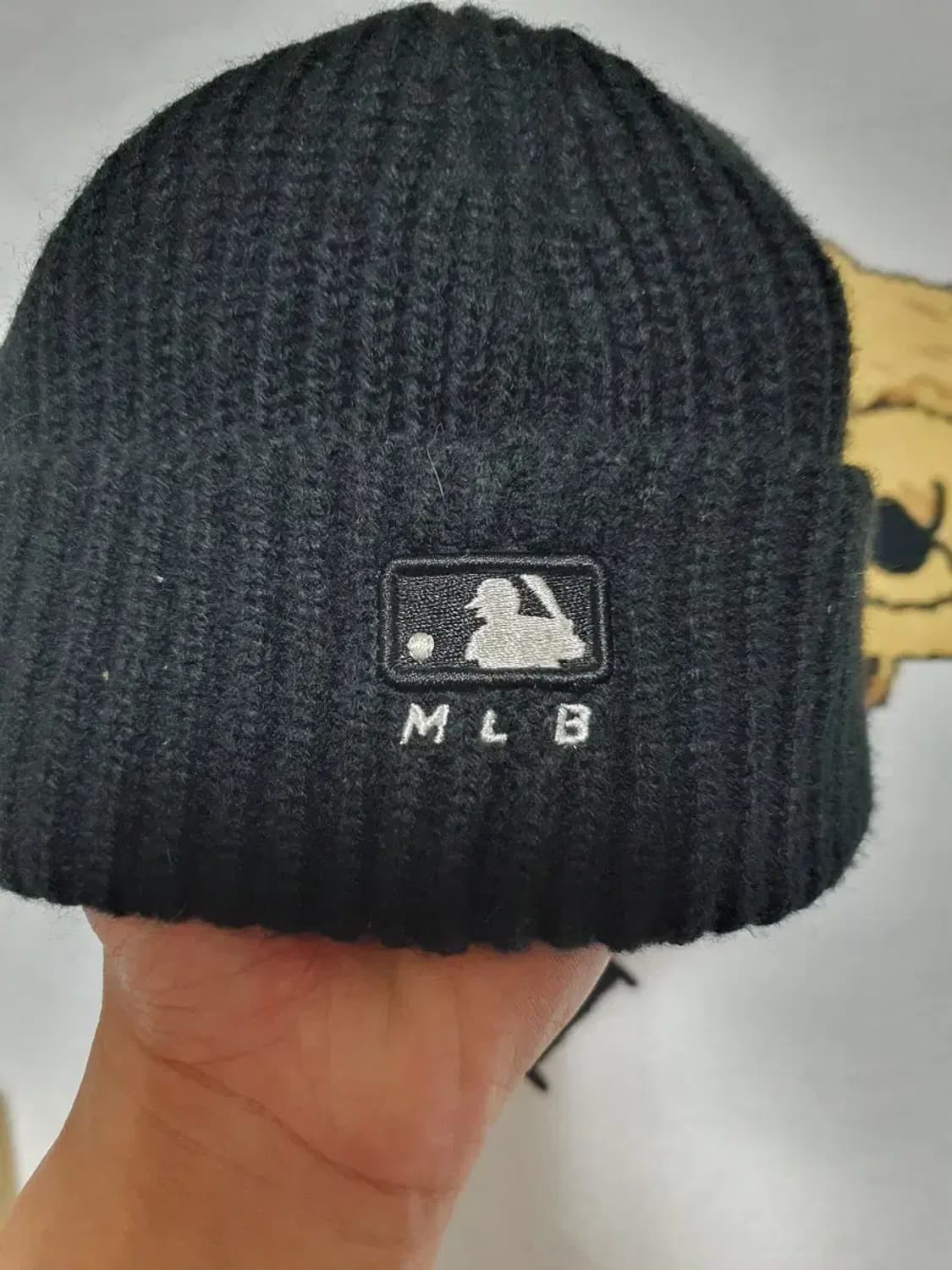 ㅇ거의새상품 MLB 엠엘비 뉴욕 양키즈 로고 골지 비니 상품이미지5
