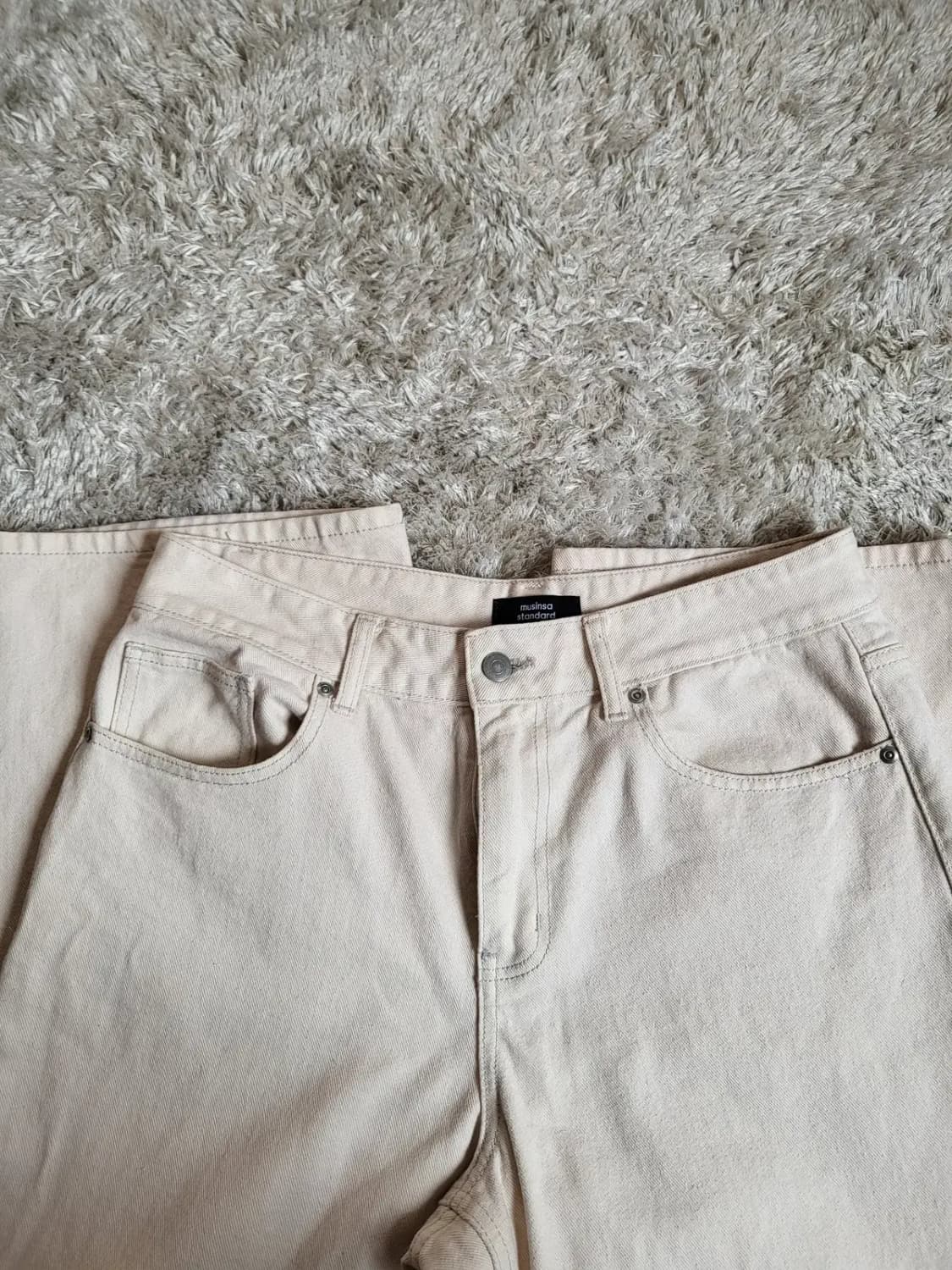 무신사 크림 와이드진 32 상품이미지5
