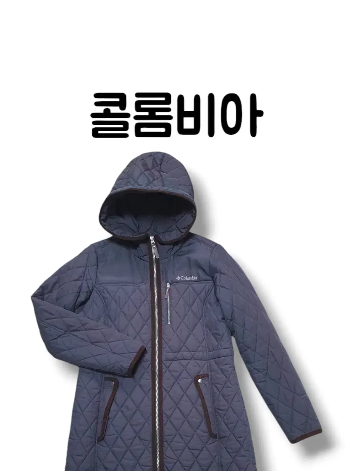 55~66사이즈 콜롬비아 옴니히트 클래식 퀼팅 패딩 롱자켓 상품이미지1