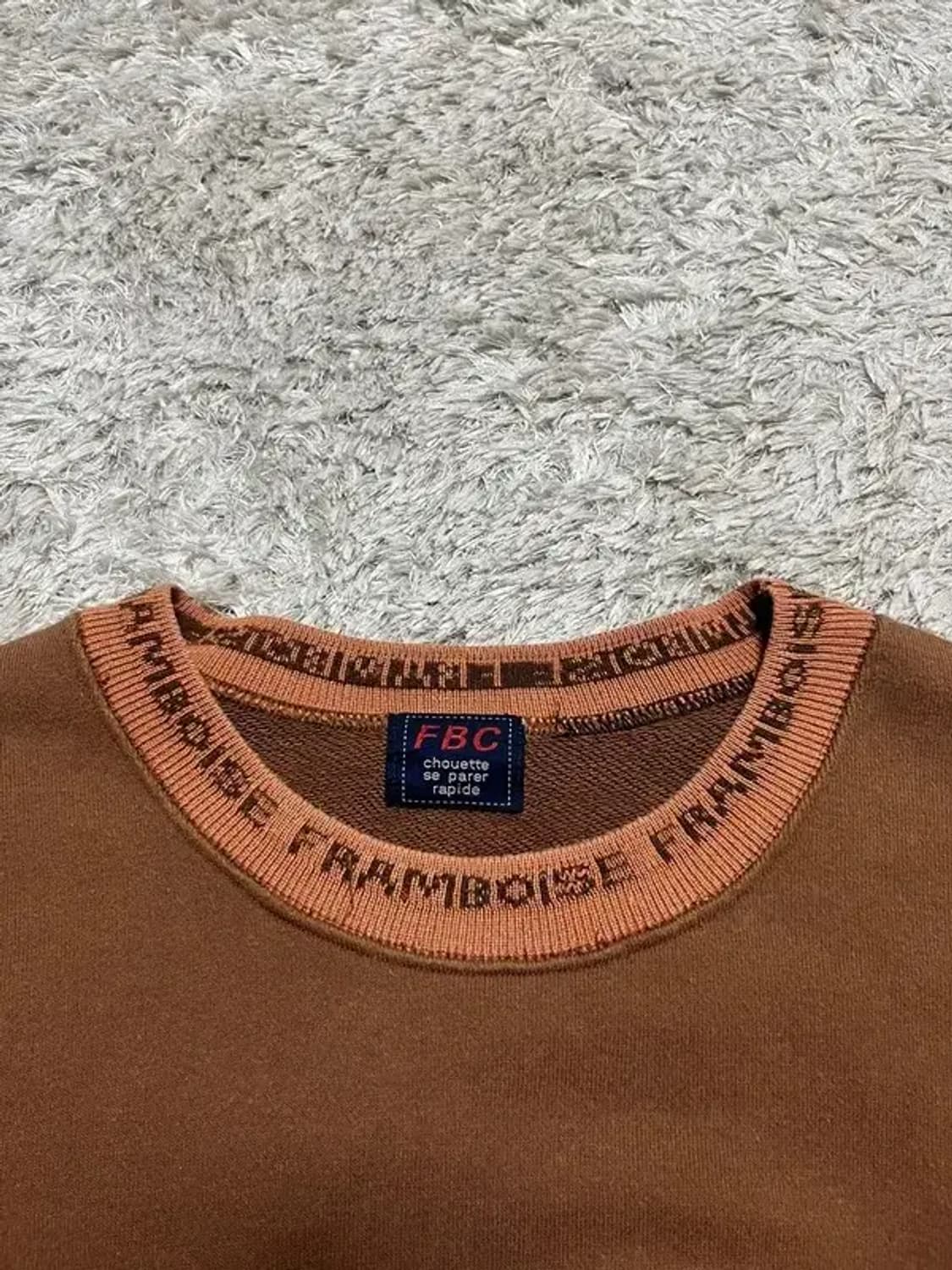 빈티지 브라운 FRAMBOISE 오버핏 롱슬리브 티셔츠 사이즈 BIG 상품이미지7