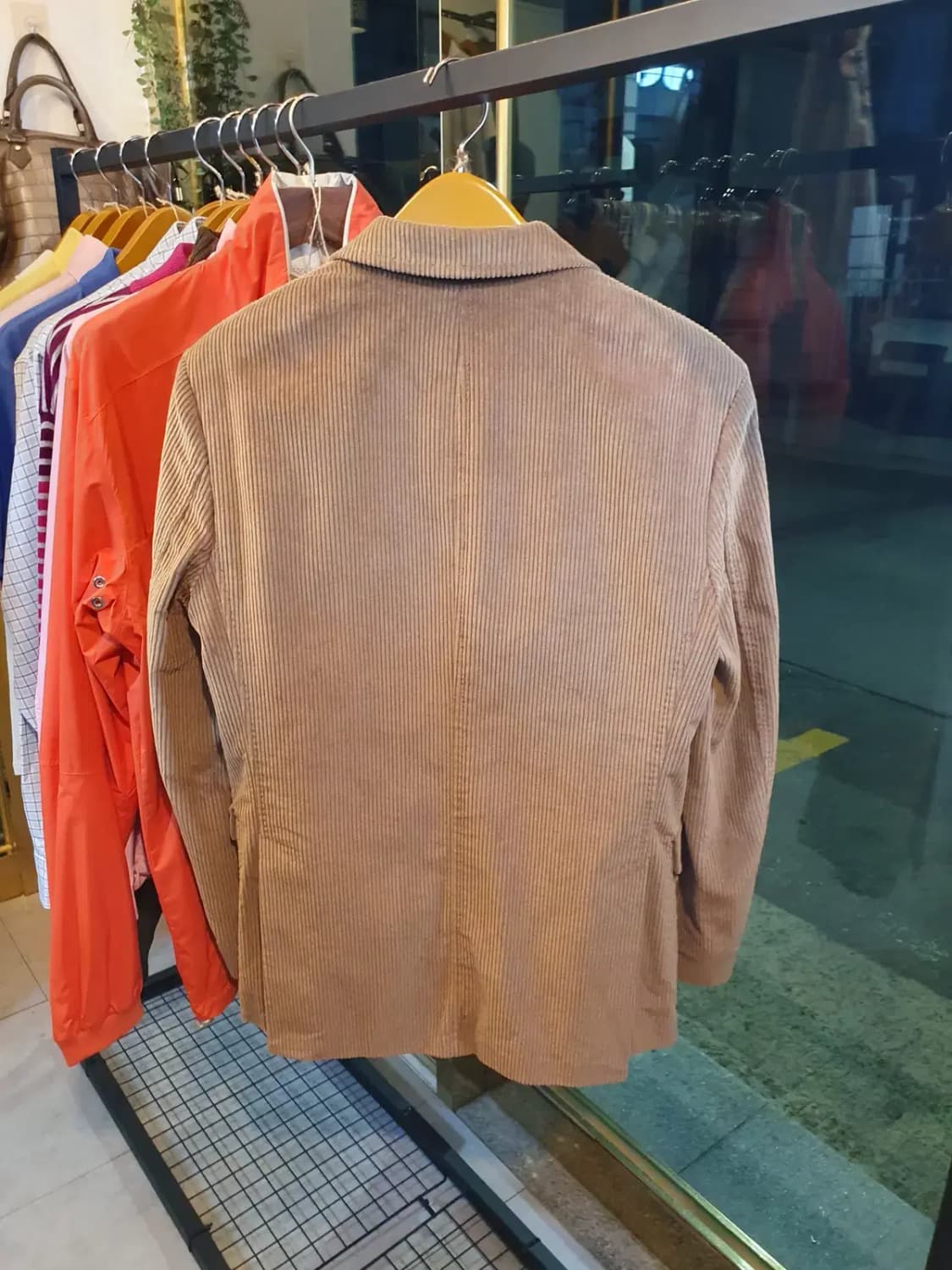 골프웨어 신품가 80만 보그너 새상품 코듀로이 3버튼 자켓 상품이미지7