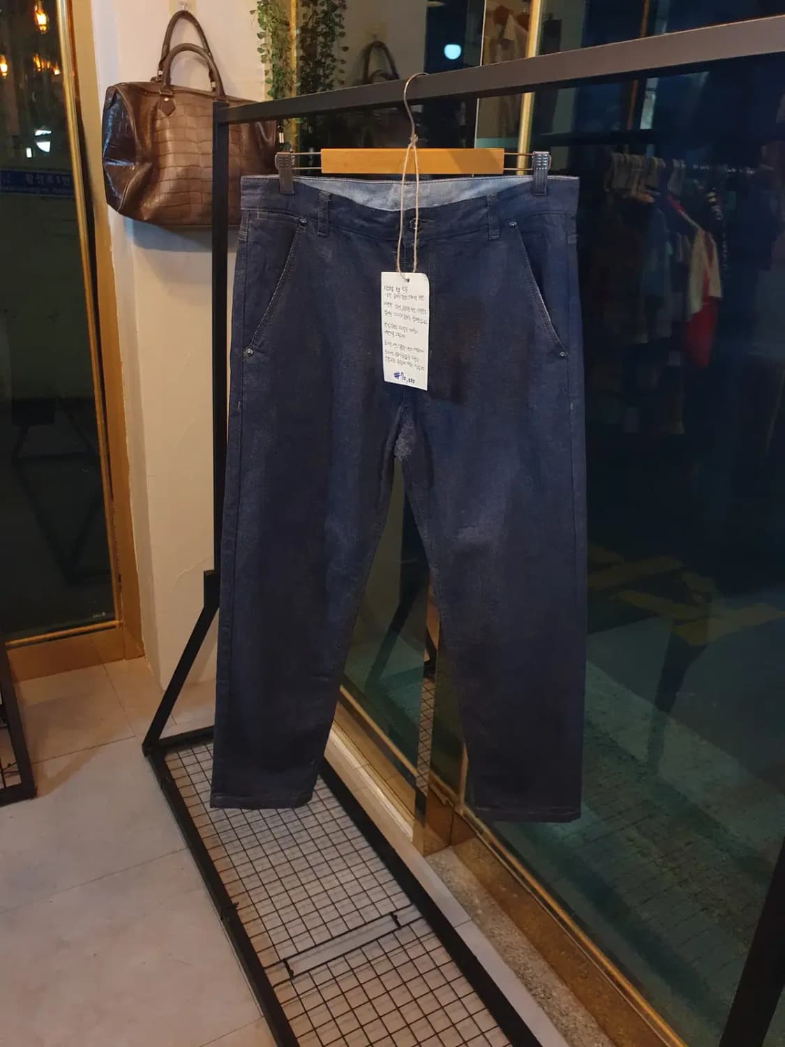 시스템옴므 테이퍼드핏 진청 데님 34사이즈 상품이미지1