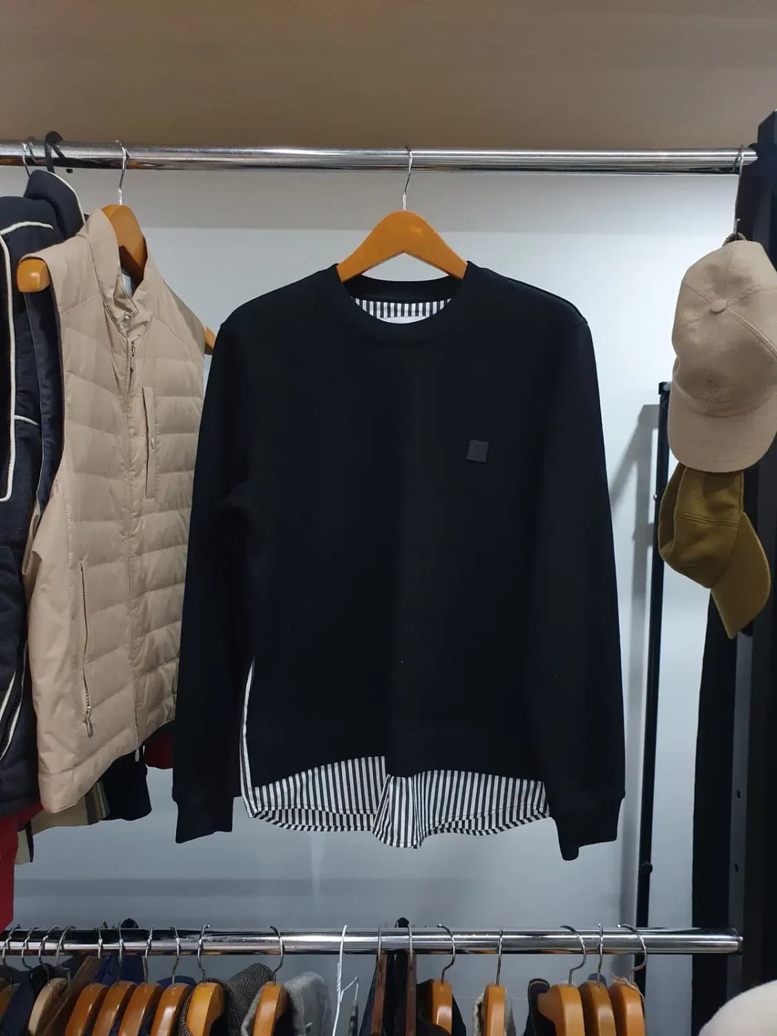 솔리드옴므 셔츠 밑단디테일 스웨트셔츠 맨투맨 95 상품이미지1