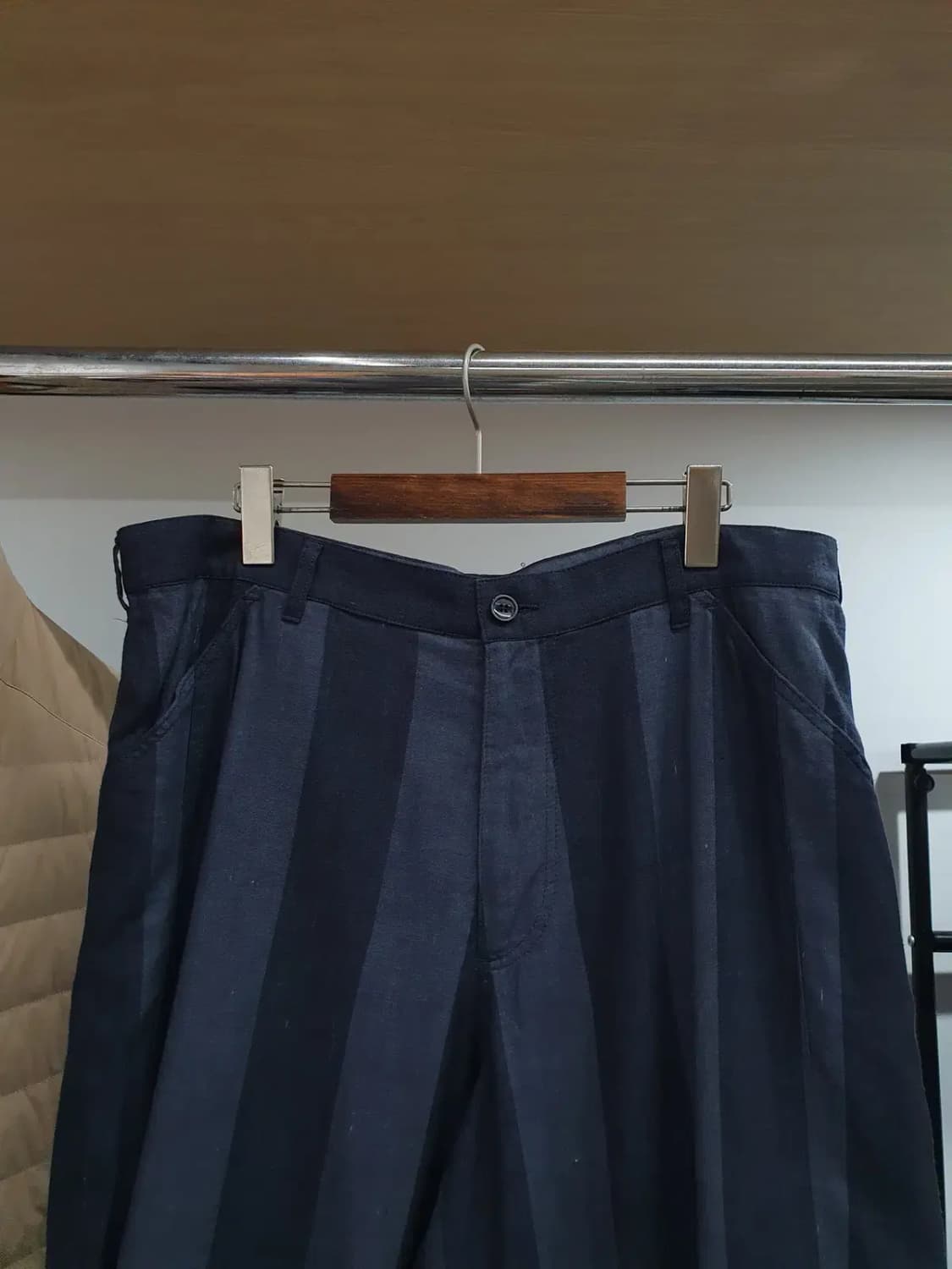 36인치 조르지오 아르마니 투톤 스트라이프 팬츠 상품이미지5
