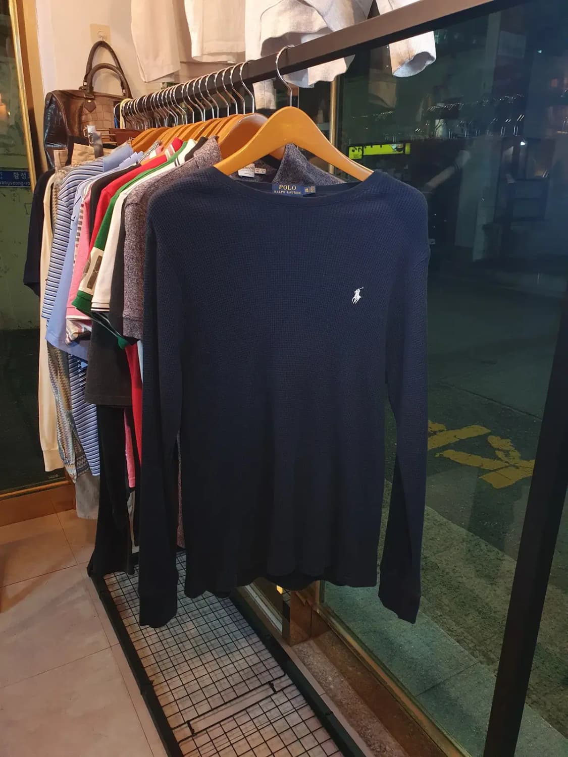 폴로 랄프로렌 와플 소재 긴팔 쭉티 XXL 2XL사이즈 상품이미지1