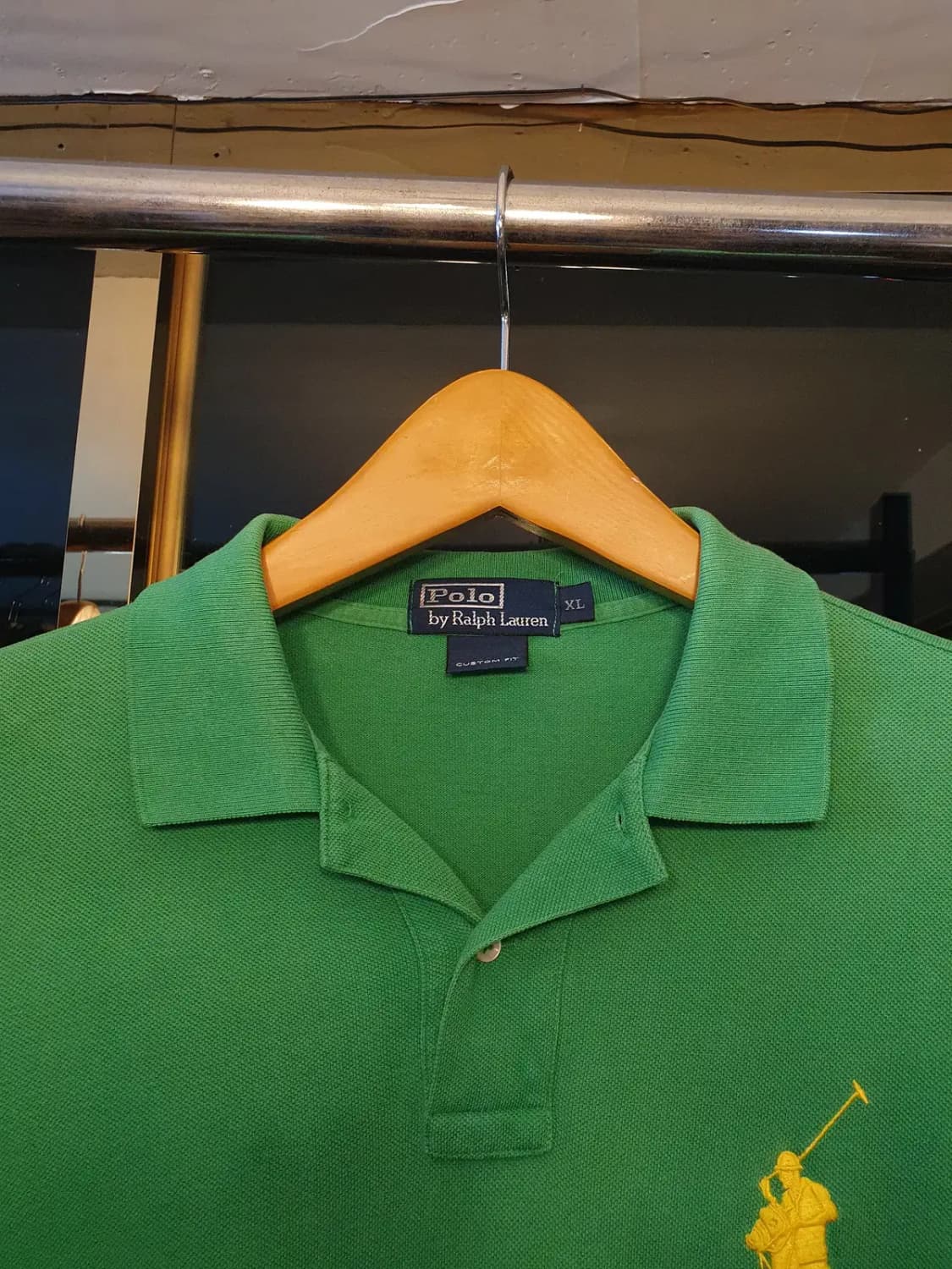 XL사이즈 폴로 랄프로렌 옐로우포니 빅로고 커스텀핏 카라티 피케티 상품이미지3