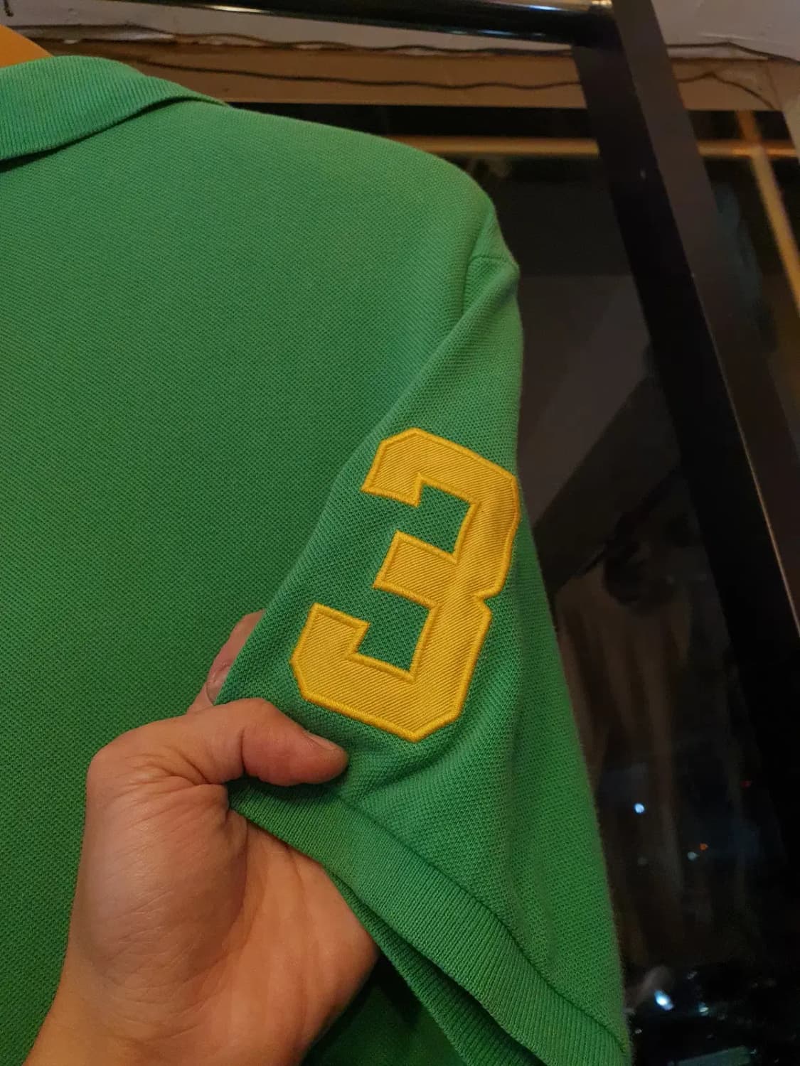 XL사이즈 폴로 랄프로렌 옐로우포니 빅로고 커스텀핏 카라티 피케티 상품이미지5