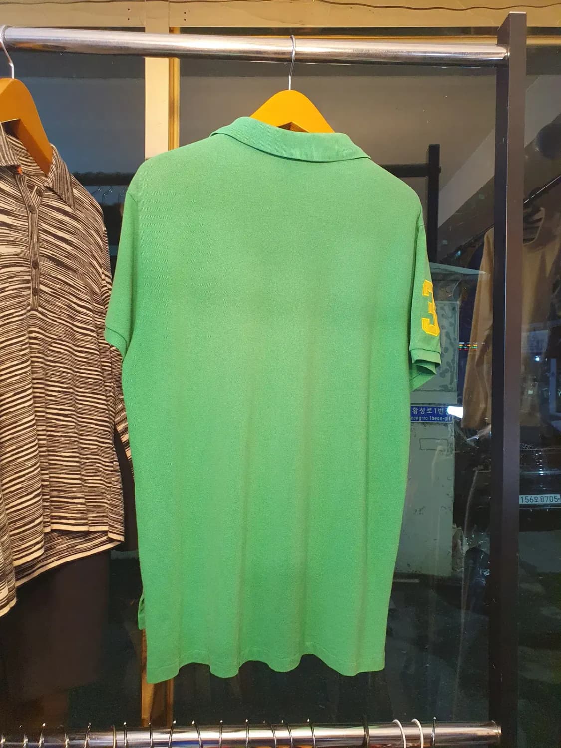 XL사이즈 폴로 랄프로렌 옐로우포니 빅로고 커스텀핏 카라티 피케티 상품이미지6