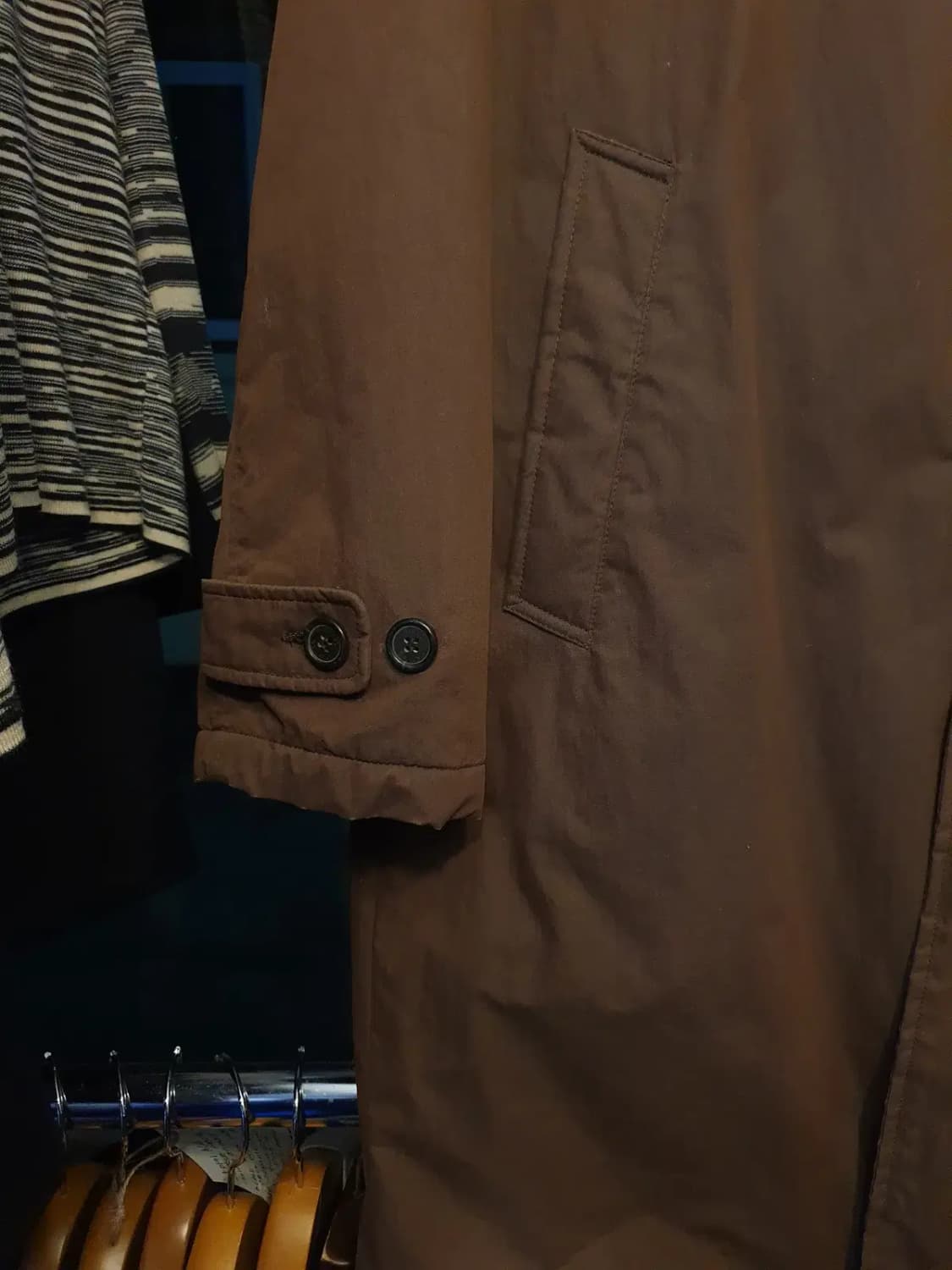 카루소 안감 분리가능 싱글 버튼 롱 자켓 코트 100사이즈 상품이미지4