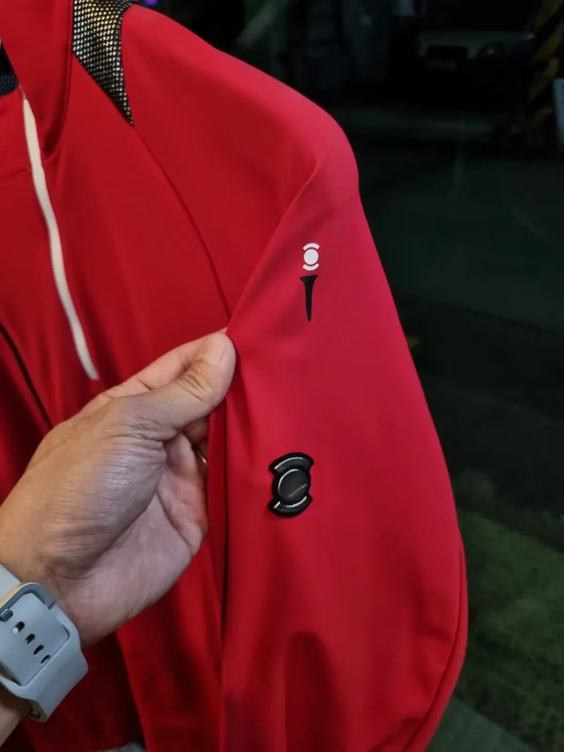 더블유앵글 WANGLE 골프 저지 블랙 레드 100사이즈 상품이미지5