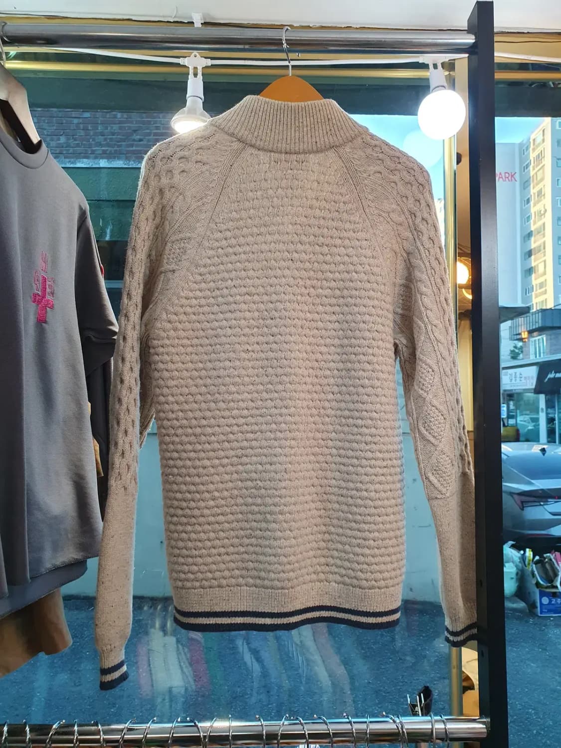 프레드페리 가슴 자수 로고 아란니트 M사이즈 상품이미지7