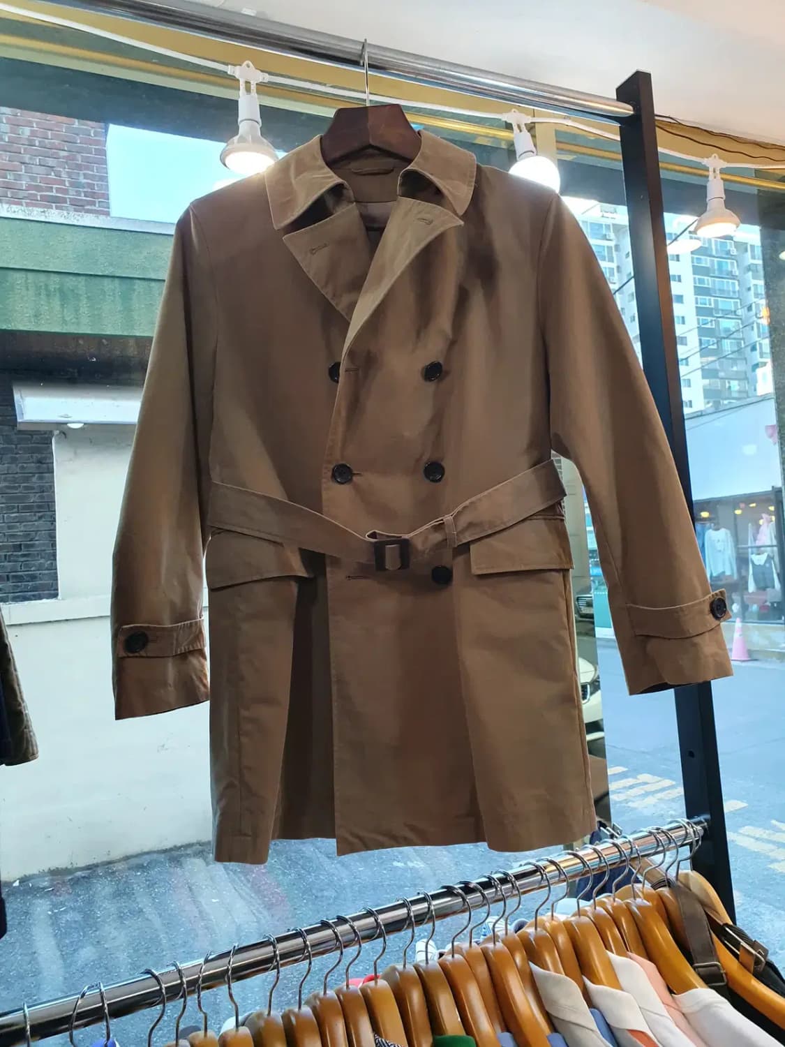 이탈리아 LIMONTA 더블 브레스티드 트렌치코트 S사이즈 상품이미지1