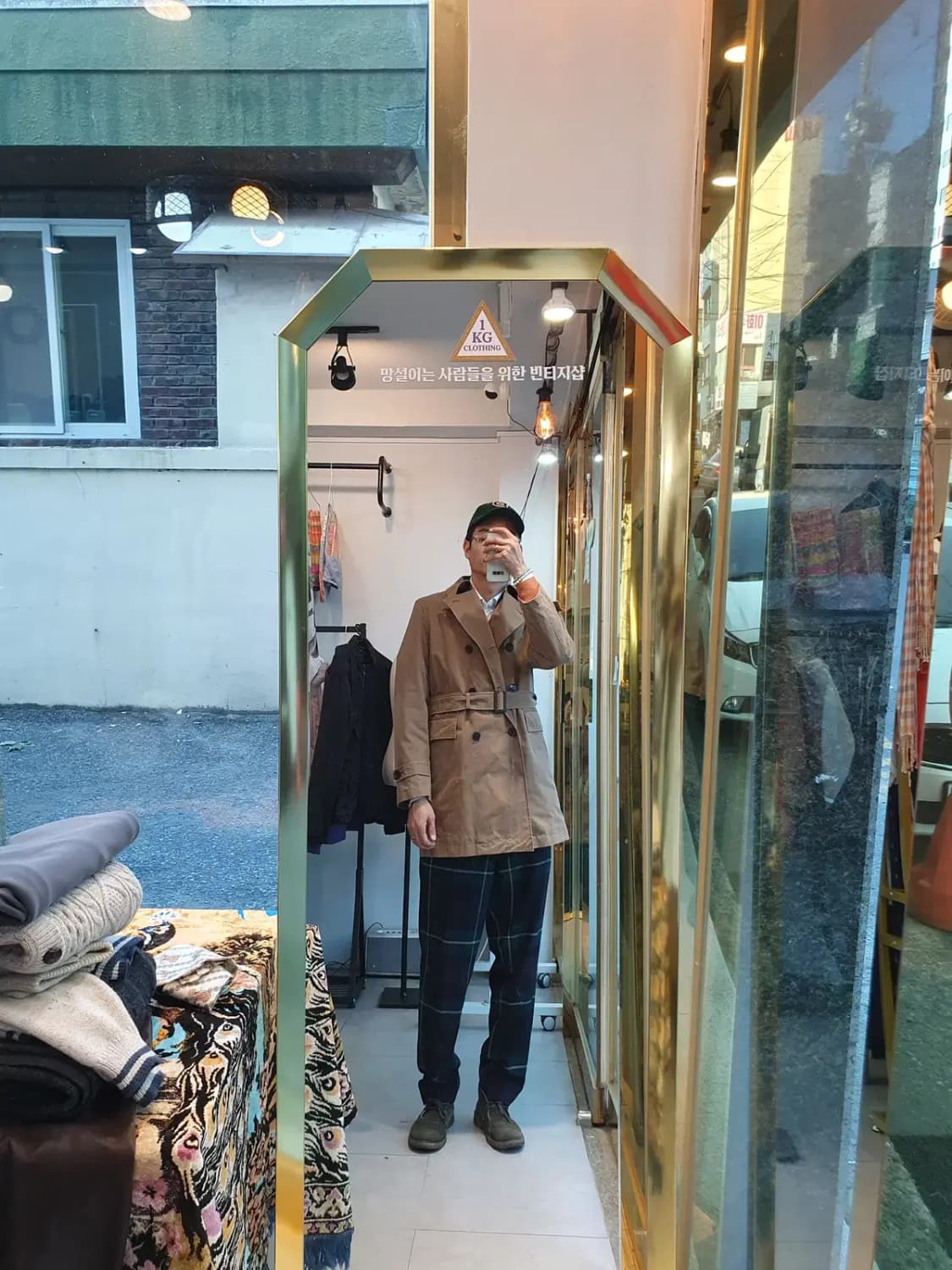 이탈리아 LIMONTA 더블 브레스티드 트렌치코트 S사이즈 상품이미지3