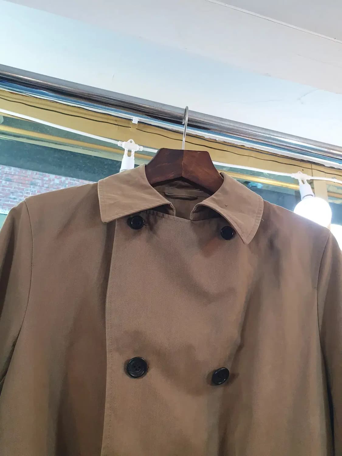 이탈리아 LIMONTA 더블 브레스티드 트렌치코트 S사이즈 상품이미지5