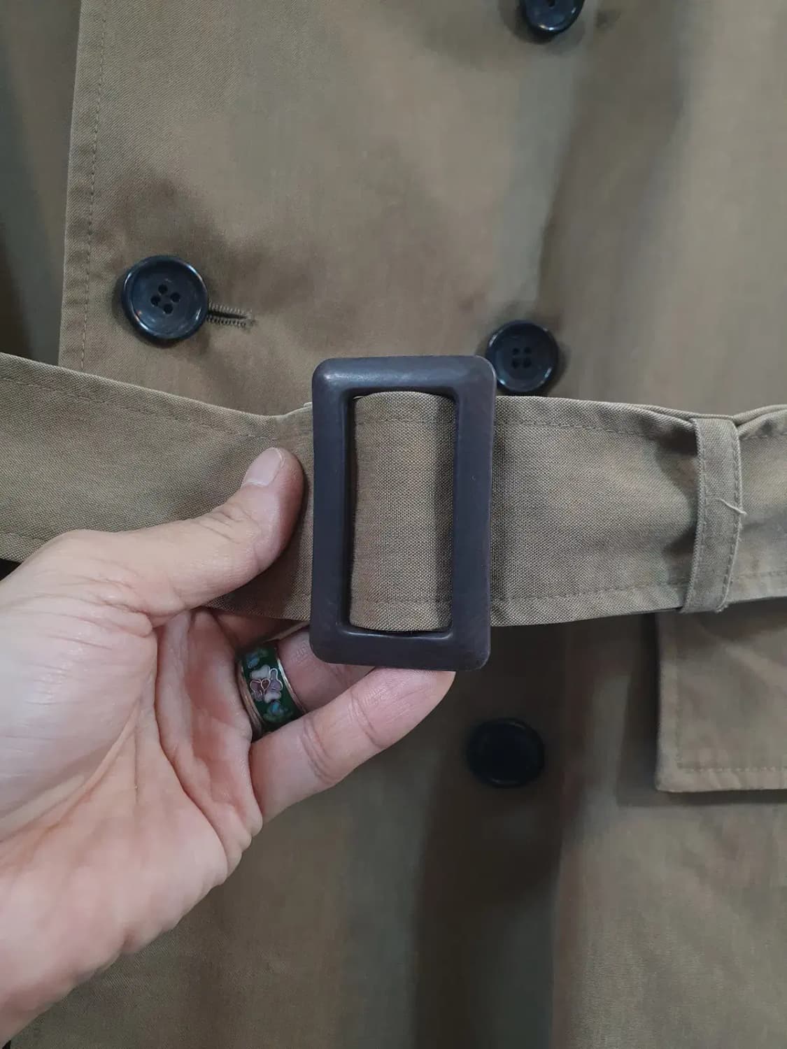 이탈리아 LIMONTA 더블 브레스티드 트렌치코트 S사이즈 상품이미지6