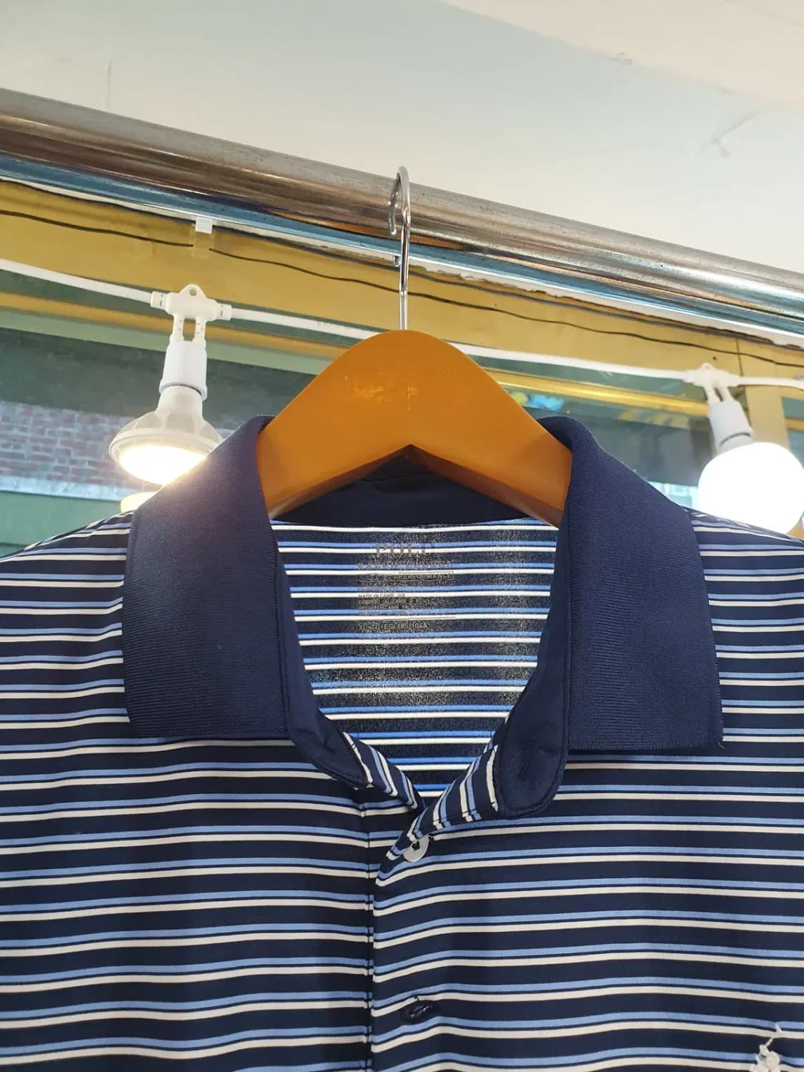 XL사이즈 폴로랄프로렌 화이트포니 멀티 스트라이프 스판 카라티 피케티 상품이미지3