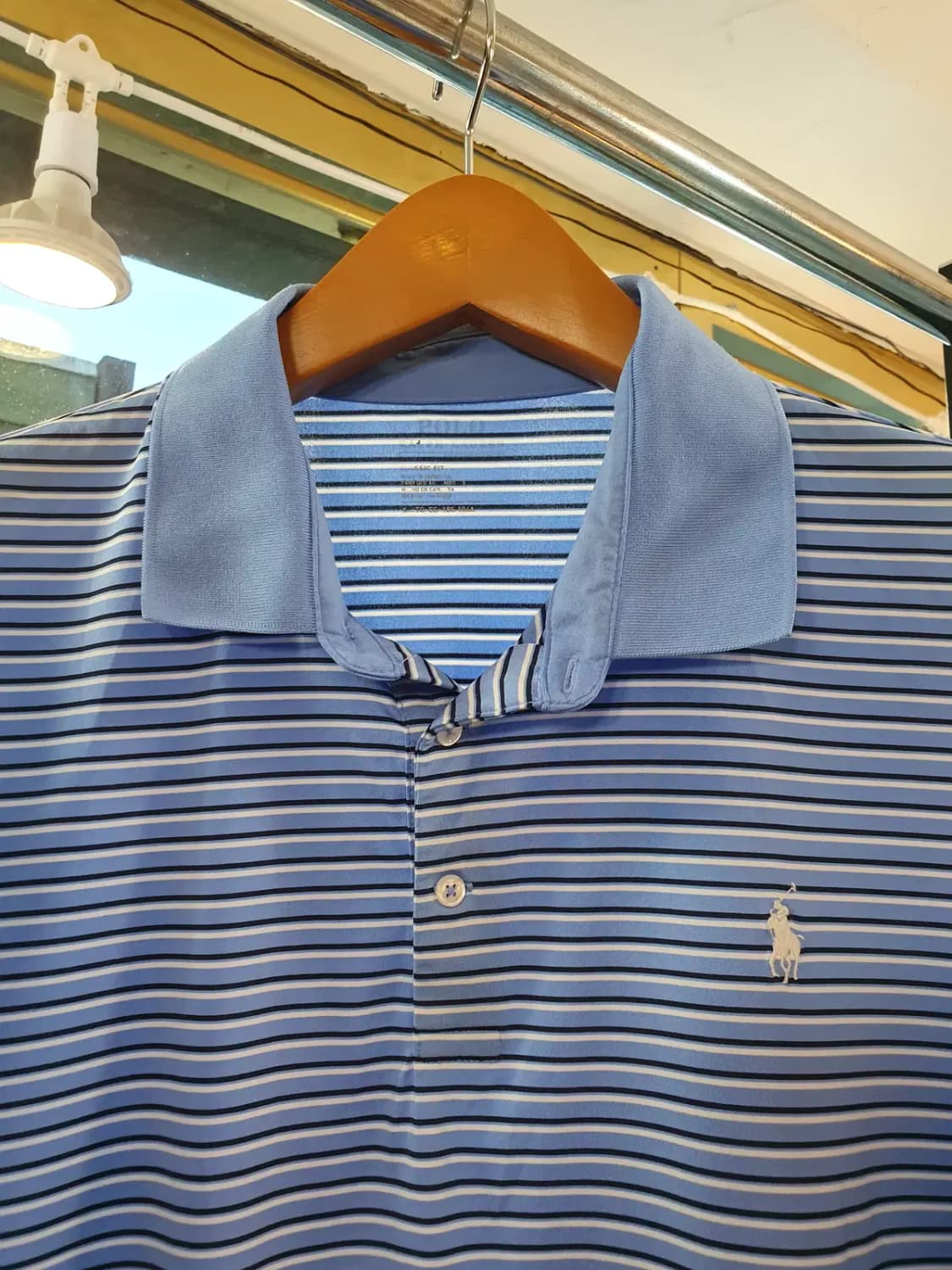 XL사이즈 폴로랄프로렌 화이트포니 멀티 스트라이프 스판 카라티 피케티 상품이미지3